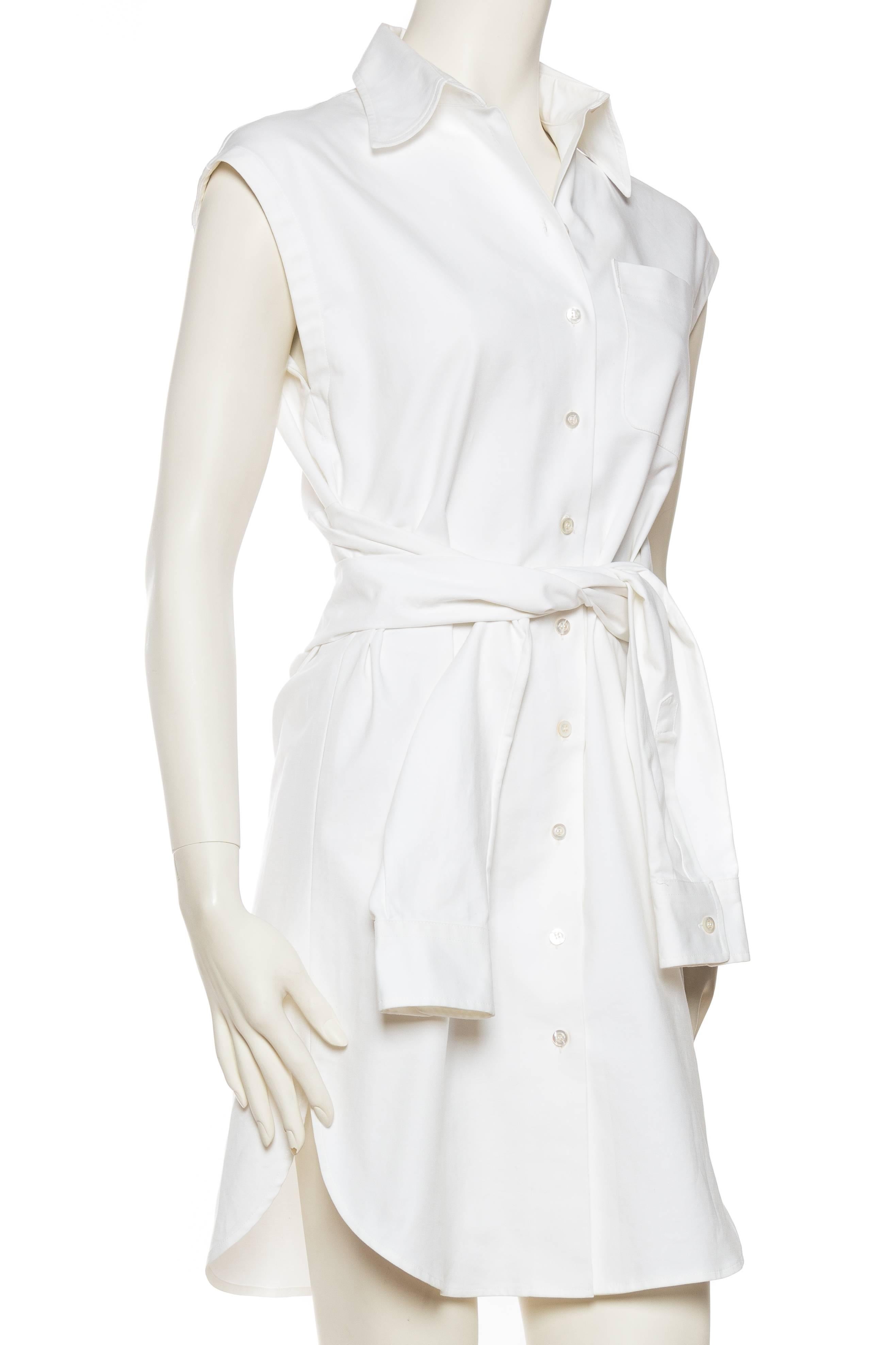 Moschino Cotton Shirt Dress In Excellent Condition In New York, NY