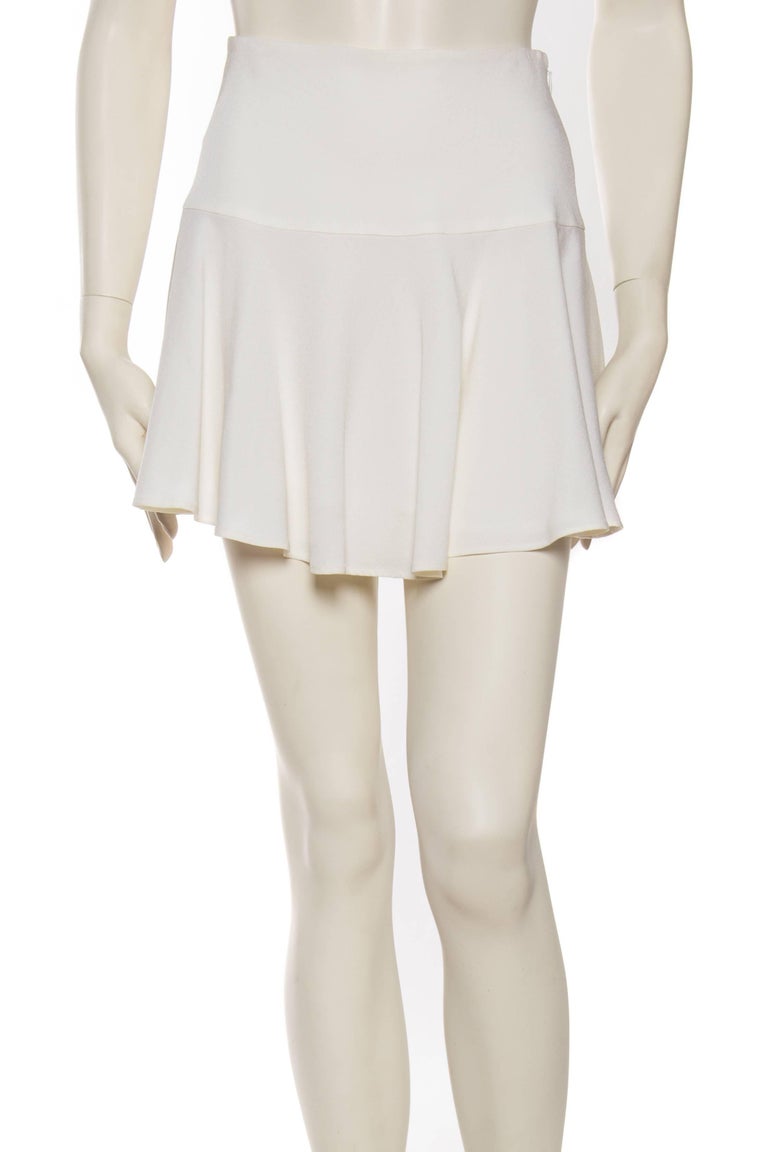 Dolce And Gabbana Flirty White Mini Skirt For Sale At 1stdibs