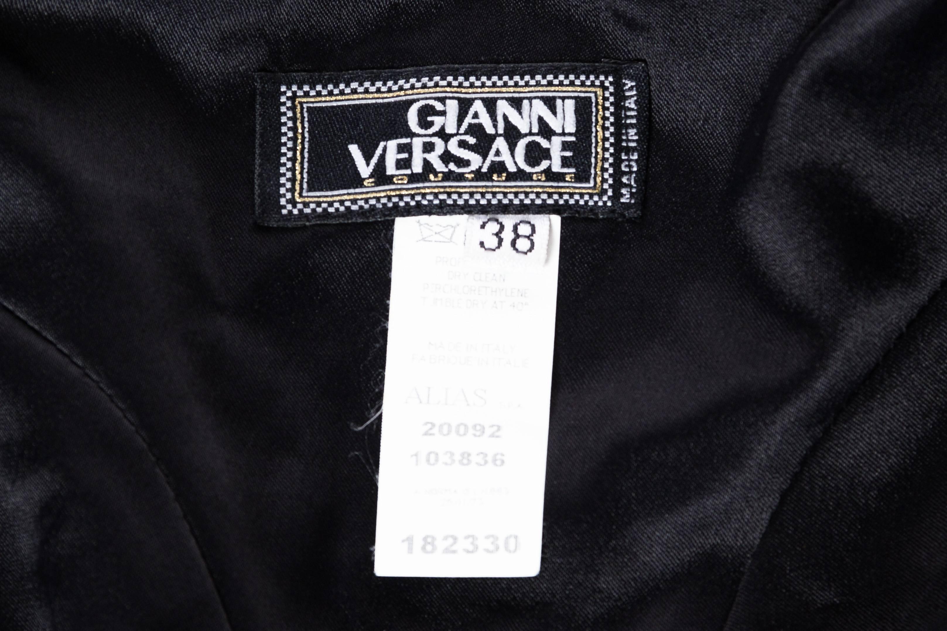 Gianni Versace Leather and Jersey Dress 5