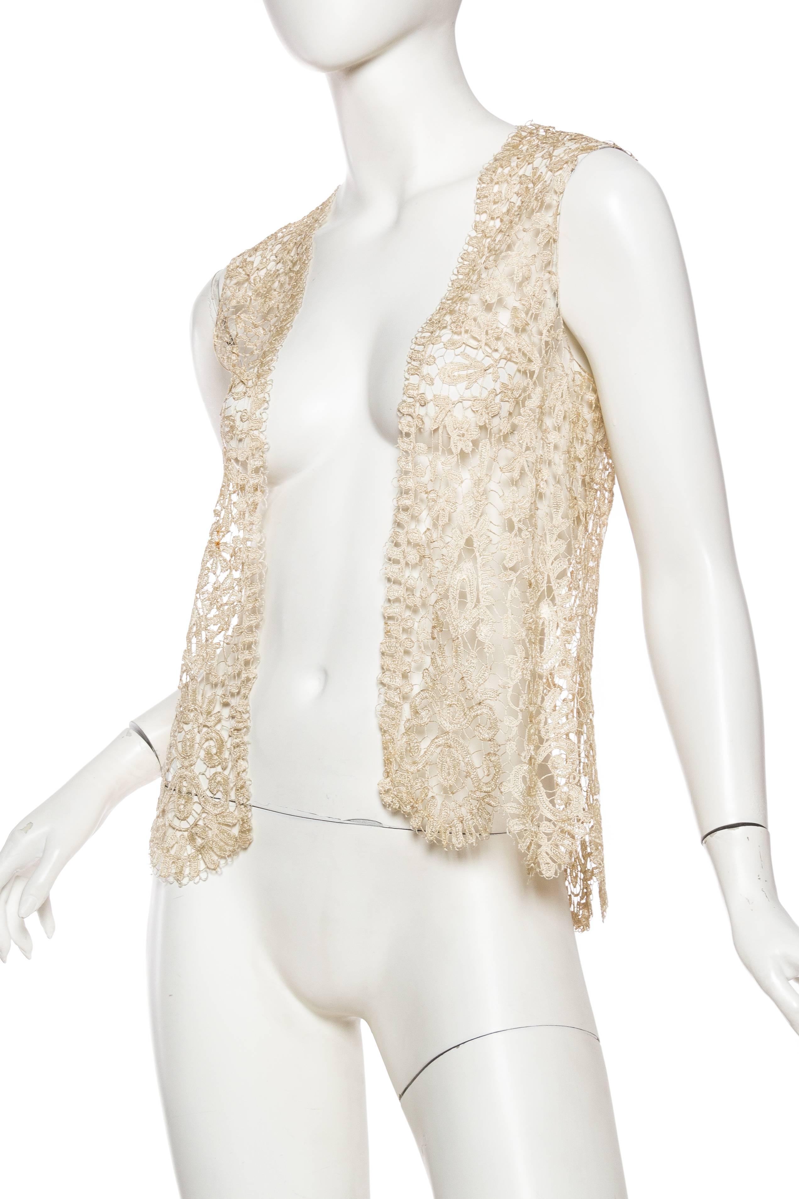 vintage lace vest