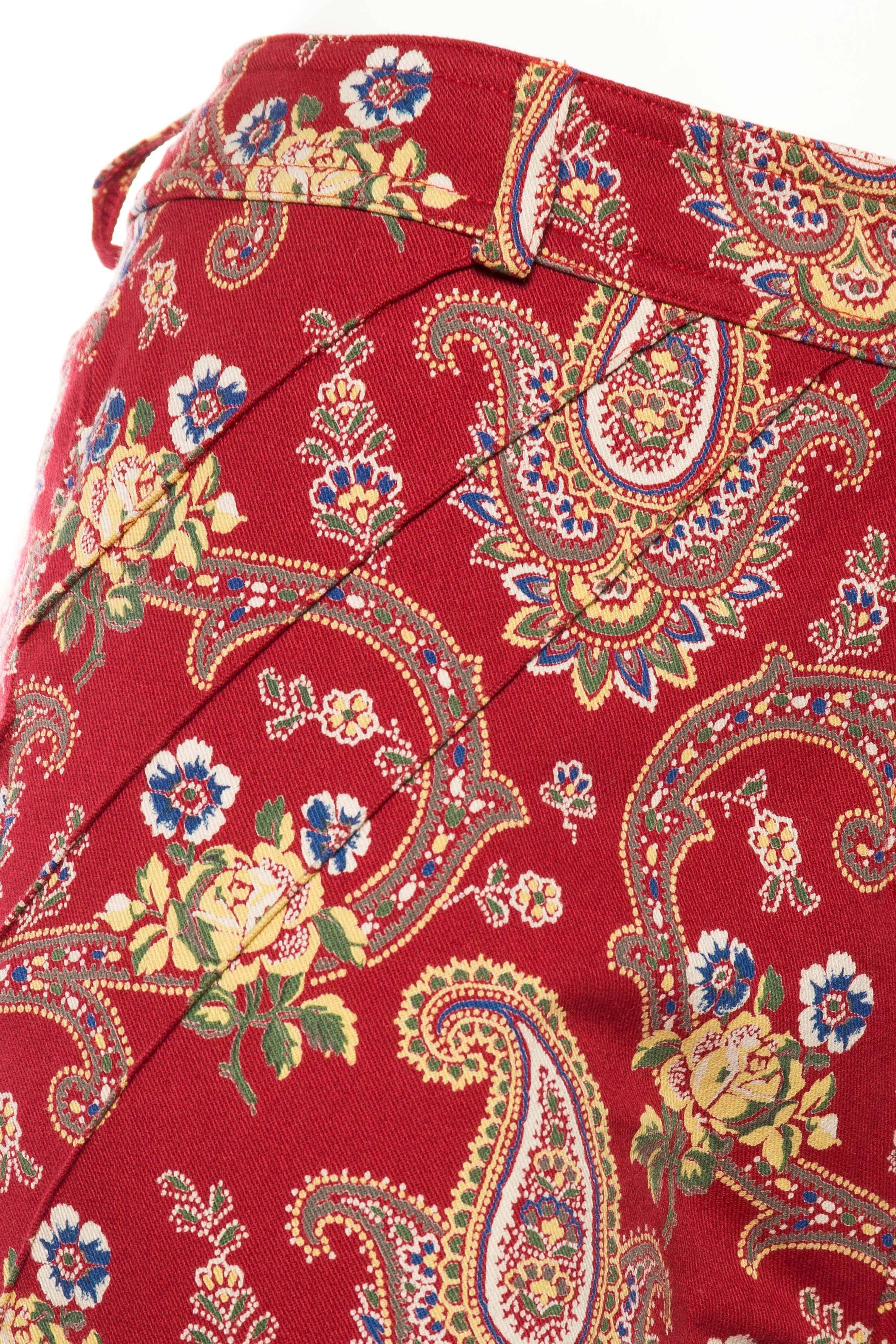 1990s Christian Dior Victorian Paisley Trousers 1