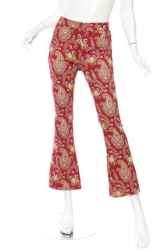 1990s Christian Dior Victorian Paisley Trousers