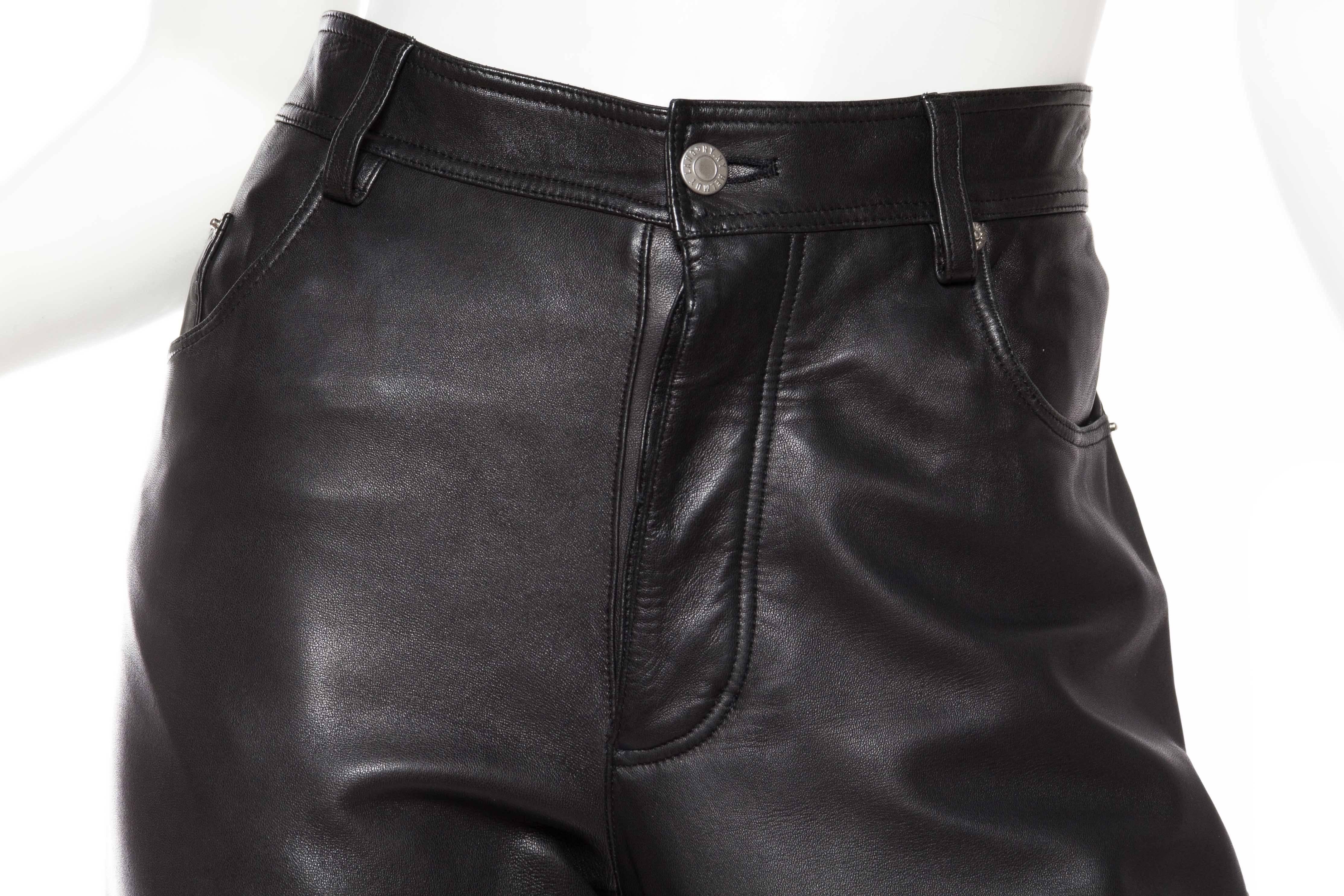 Black The Perfect Leather Pants from Helmut Lang
