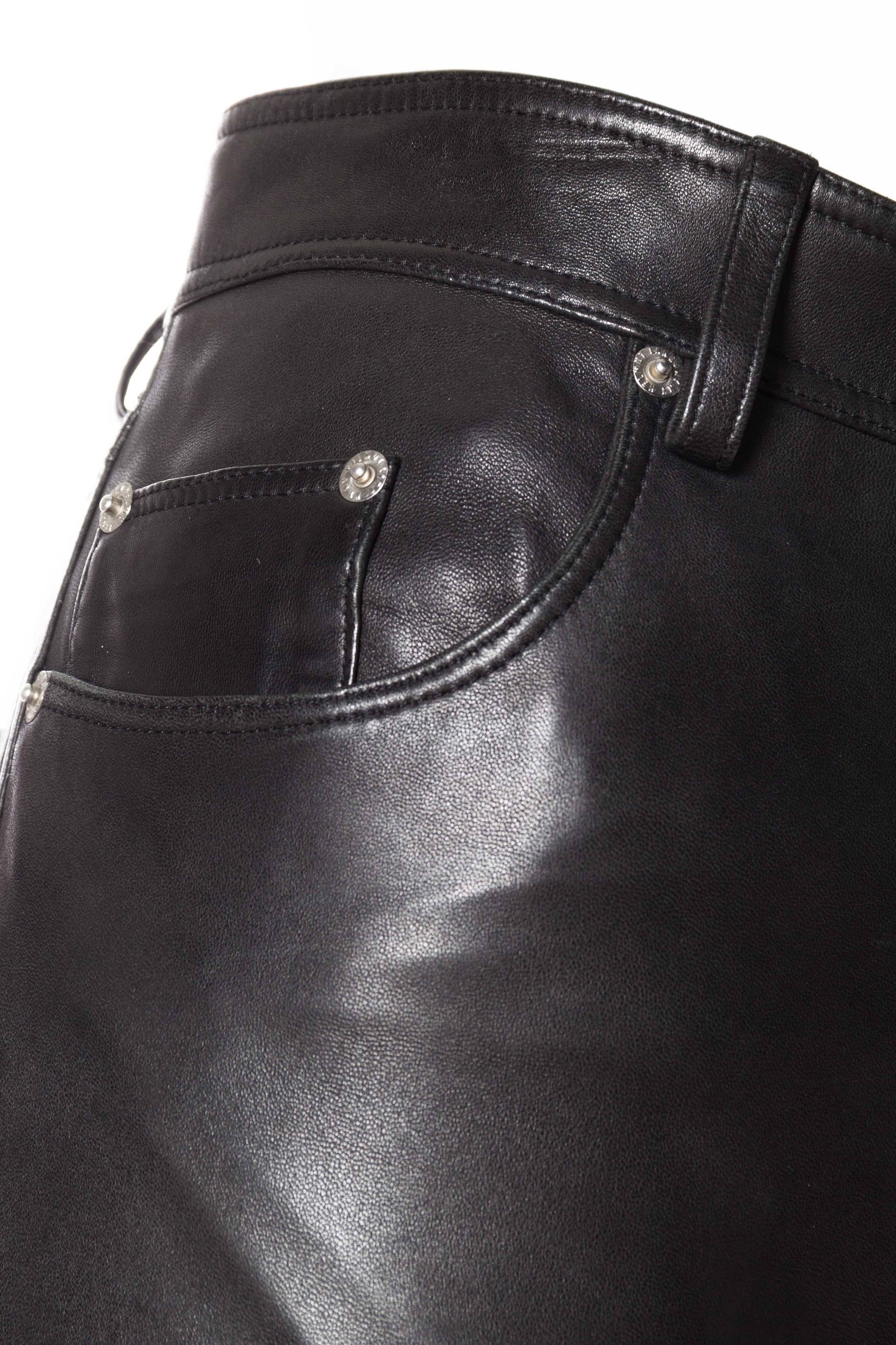 Women's or Men's The Perfect Leather Pants from Helmut Lang