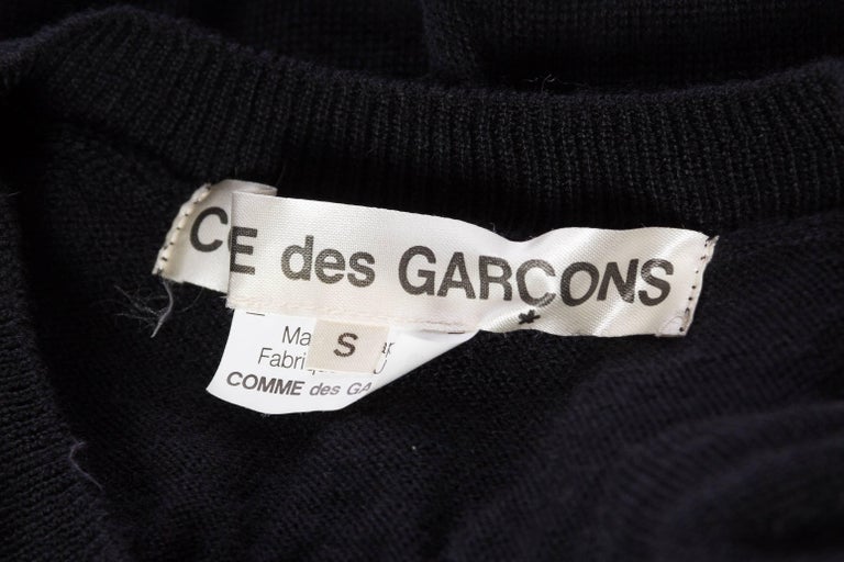 COMME des GARCONS COMME des GARCONS Comcom wool Ruffle frill scrunchie knit cardigan tops black L main image 0