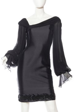 Scassi - Robe à manches blousantes