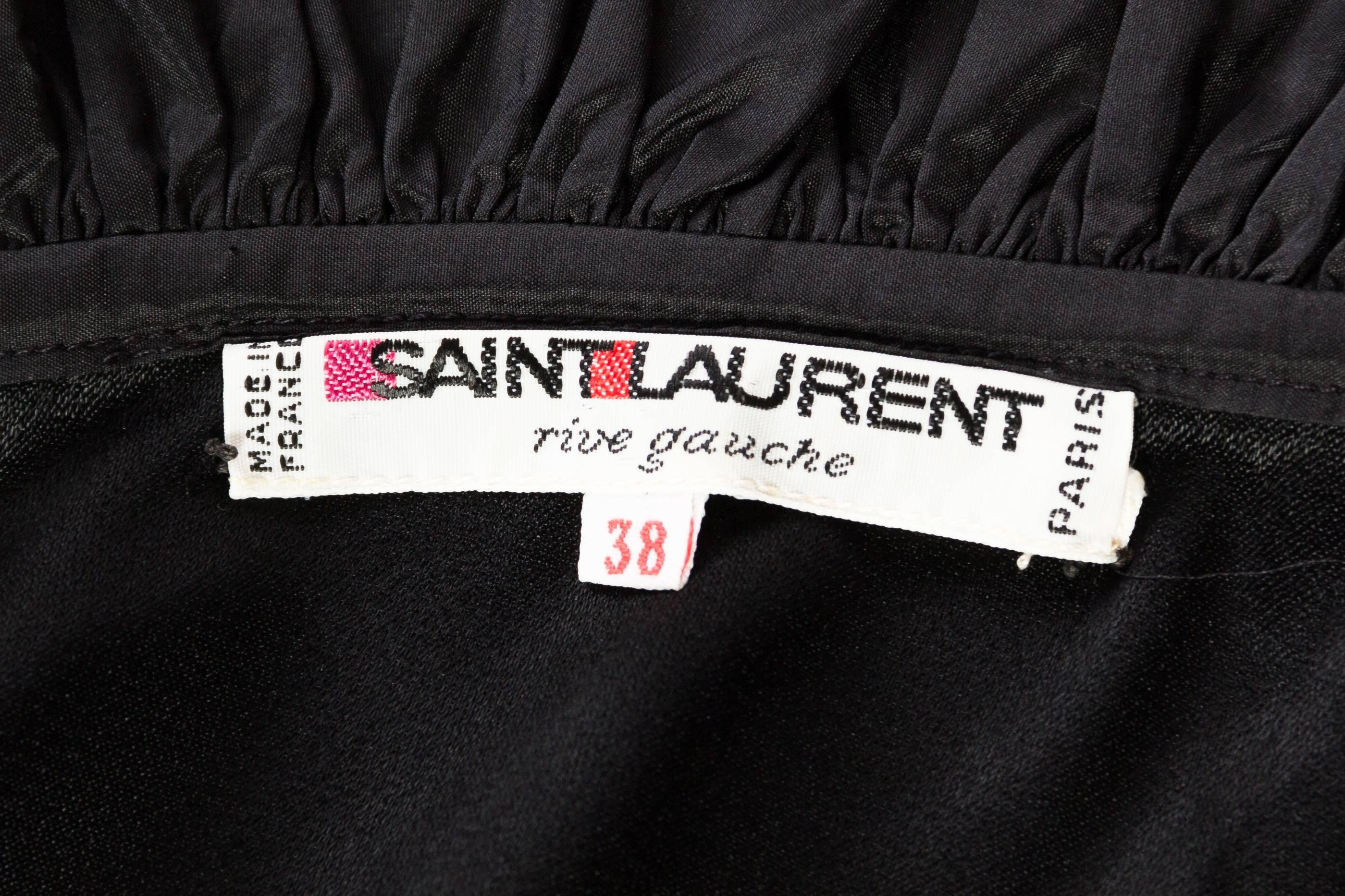 Saint Laurent Taffeta & Crepe Dress 5