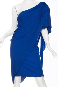 1970s Claude Petin Silk Jersey Dress