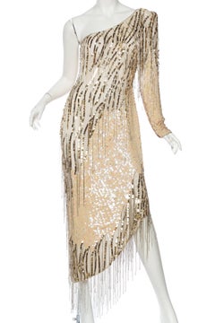 Bob Mackie Beaded Fringe Dress