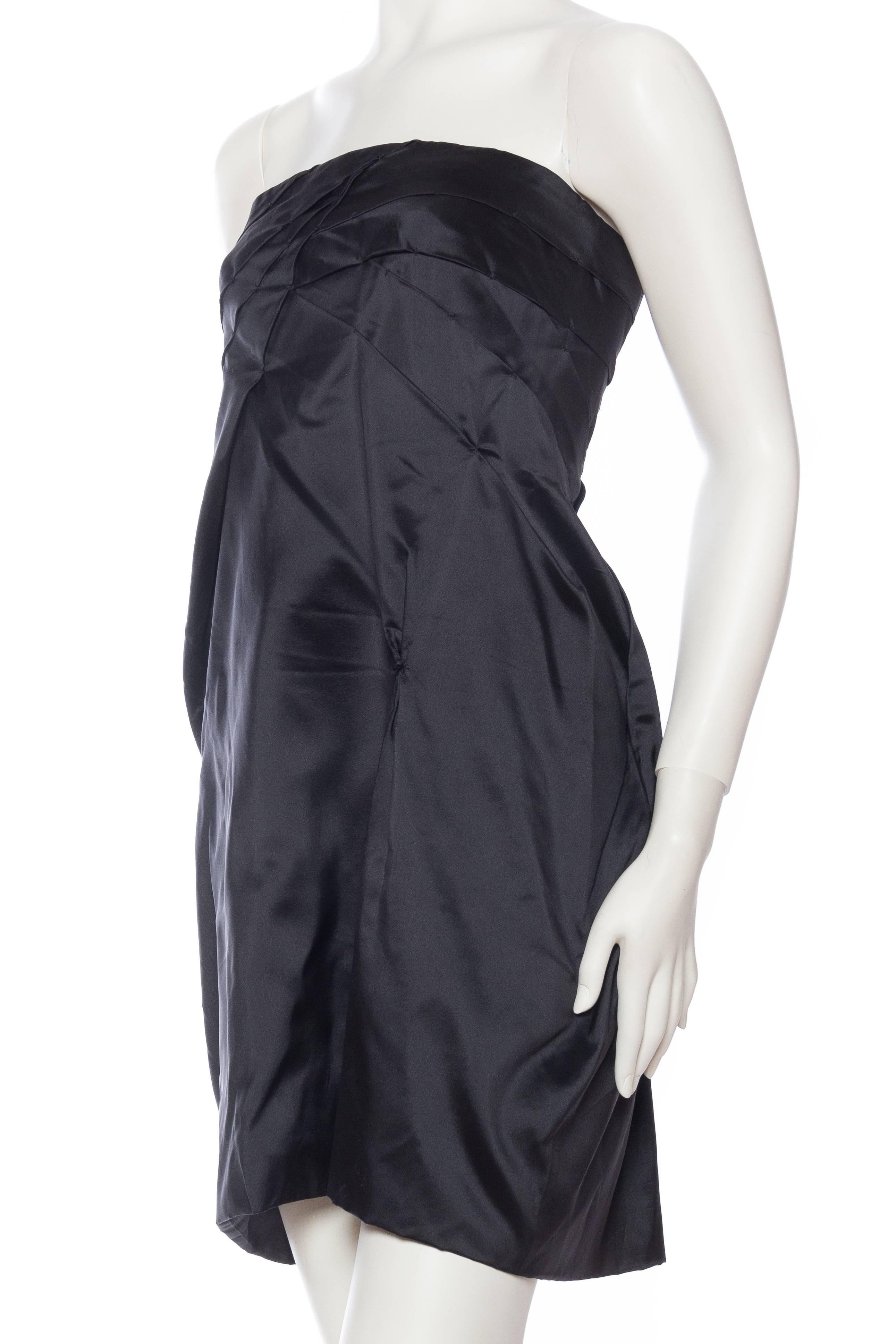 Modern 1950s Style Strapless Taffeta Dress by Miu Miu 1