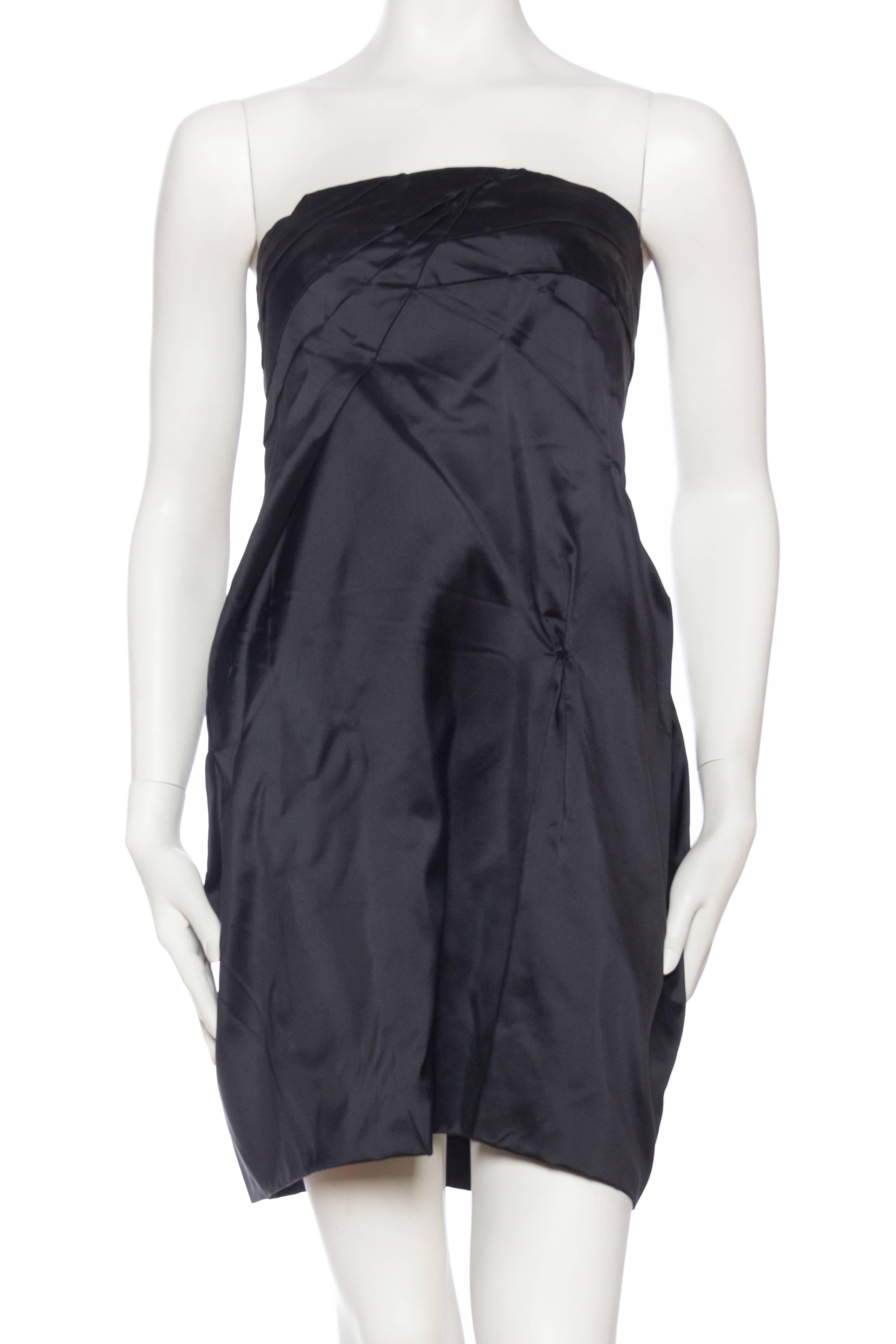 Modern 1950s Style Strapless Taffeta Dress by Miu Miu In Excellent Condition In New York, NY