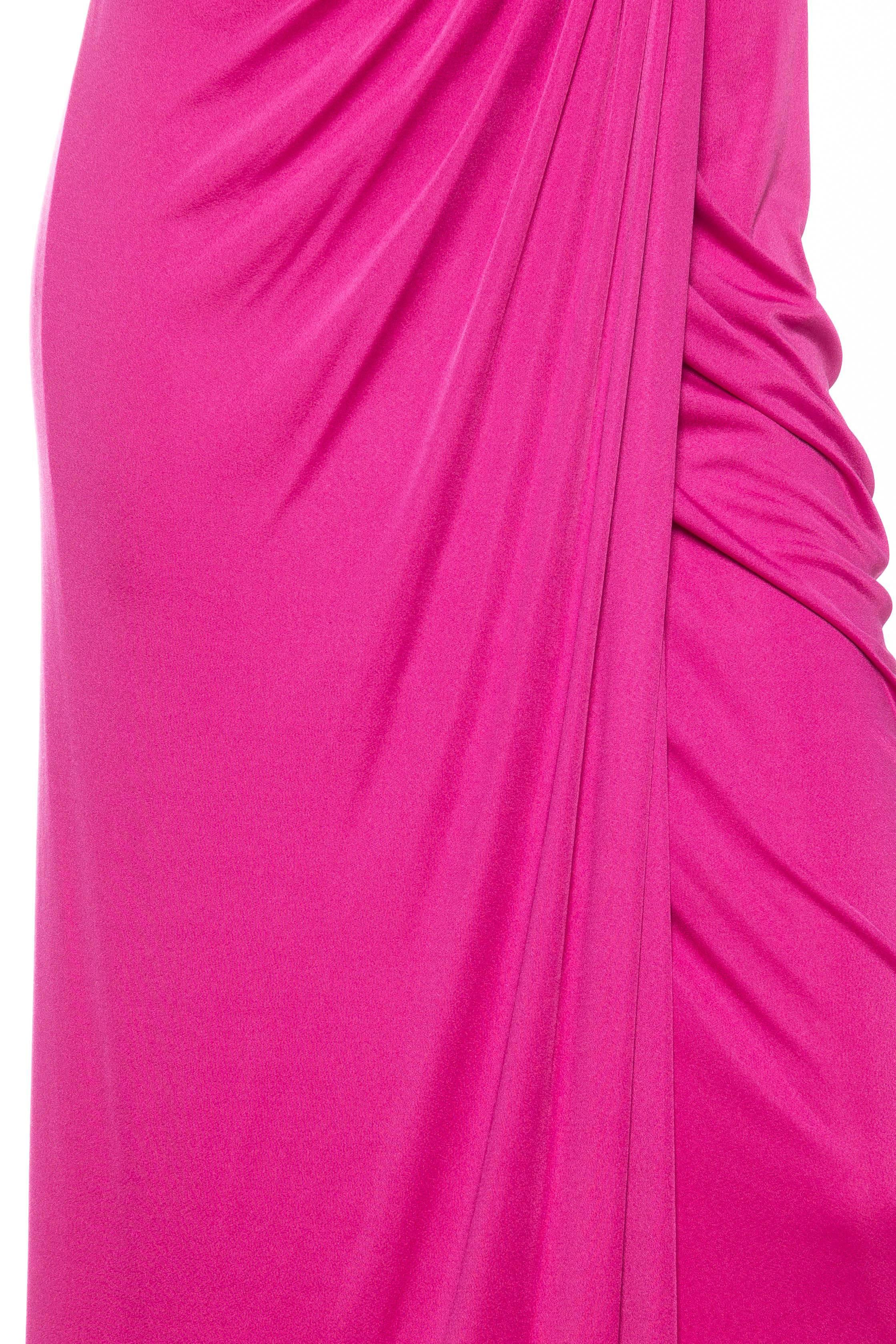 Fucia Jersey Strapless Gown 3
