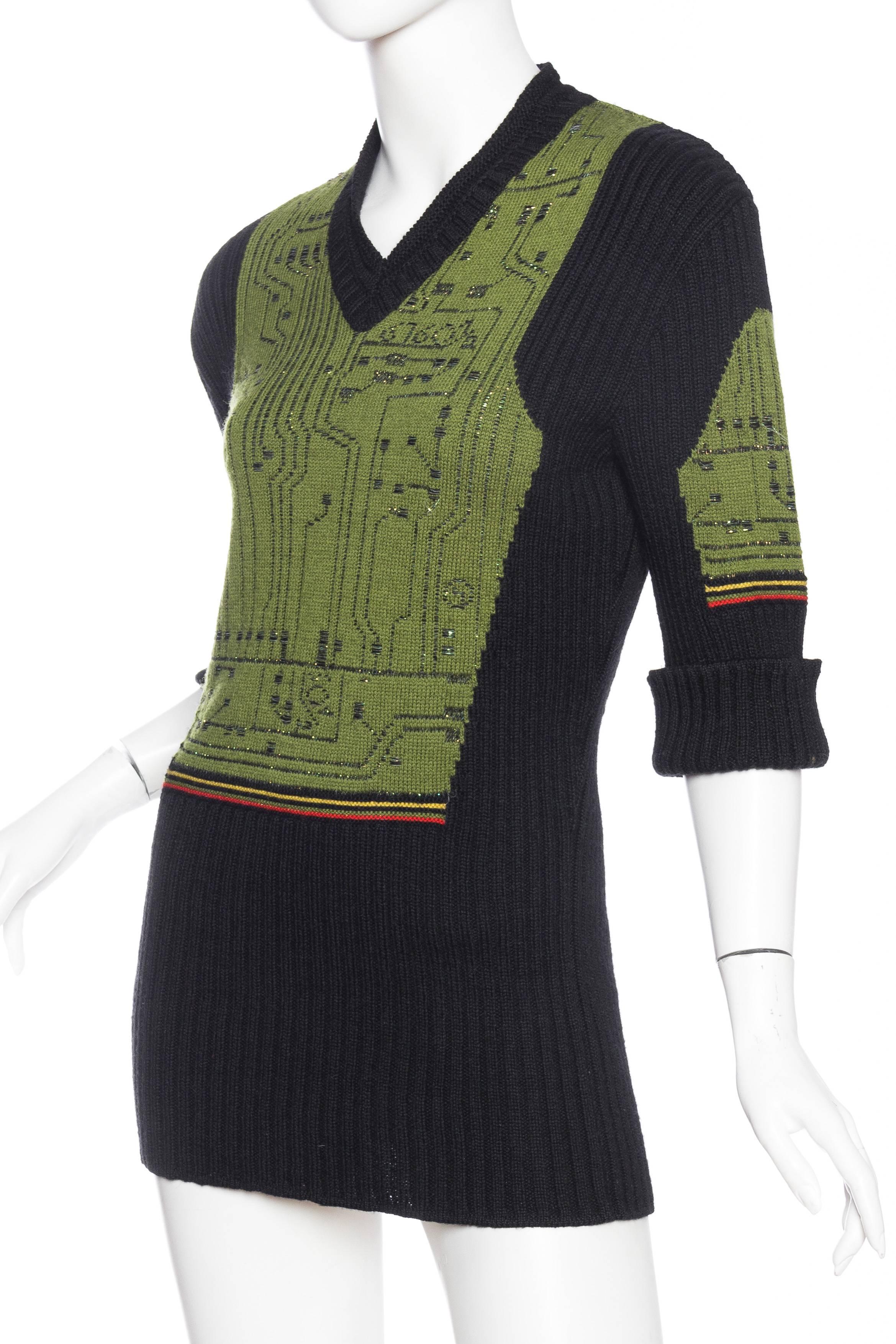 jean paul gaultier circuit board sweater