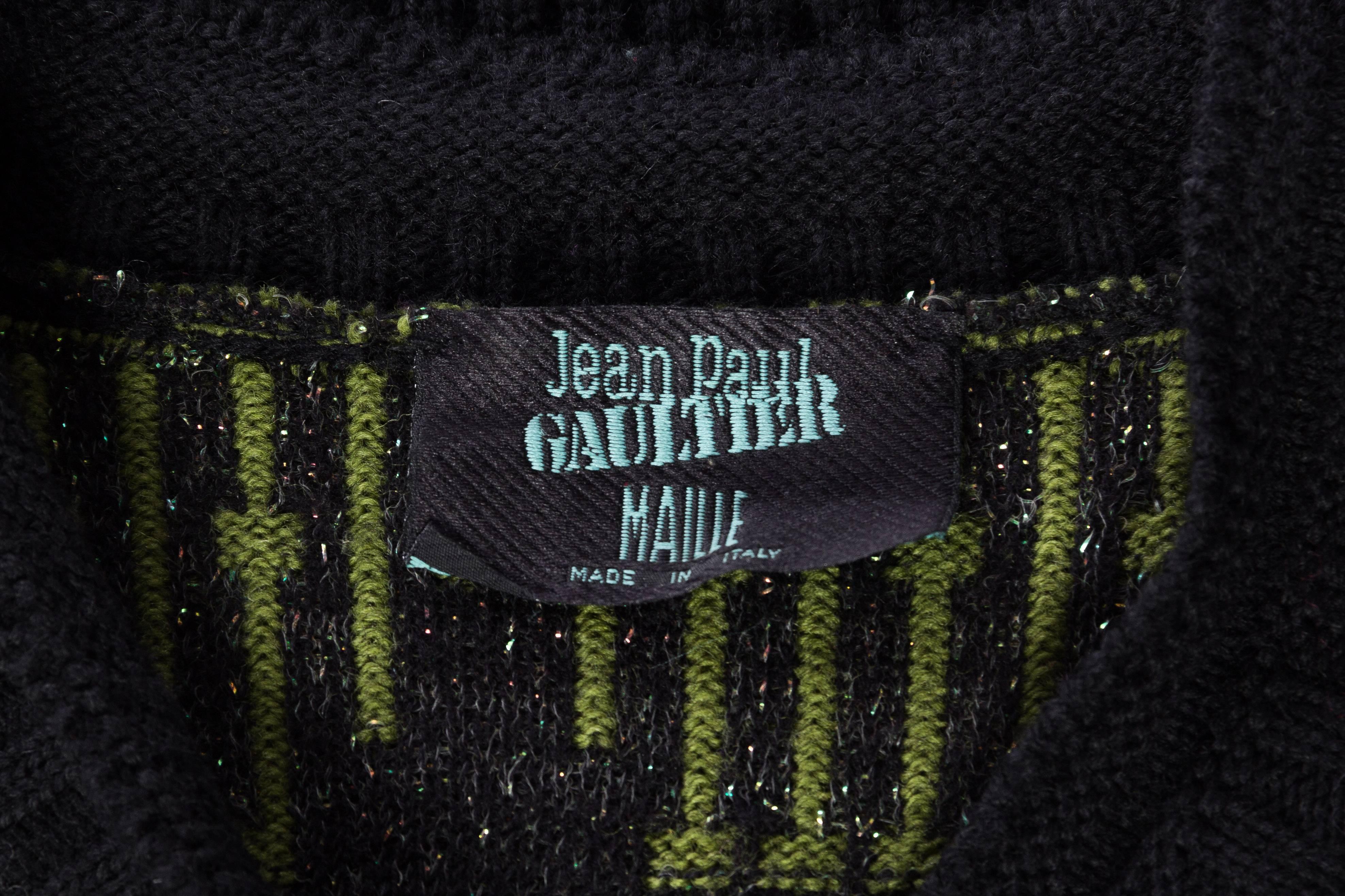 1990s Jean Paul Gaultier Robot Circuit Board Computer Sweater 2