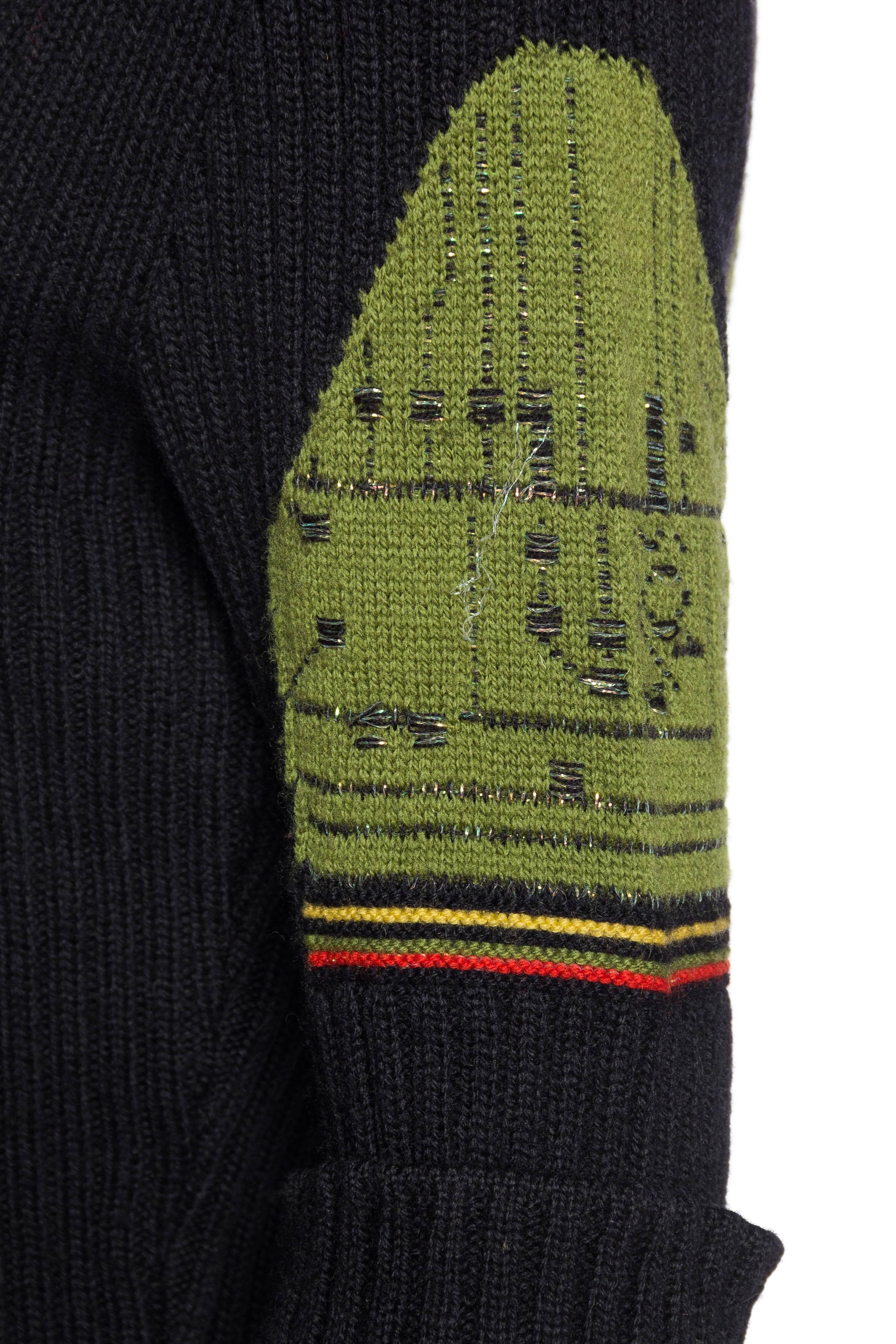 1990s Jean Paul Gaultier Robot Circuit Board Computer Sweater 1