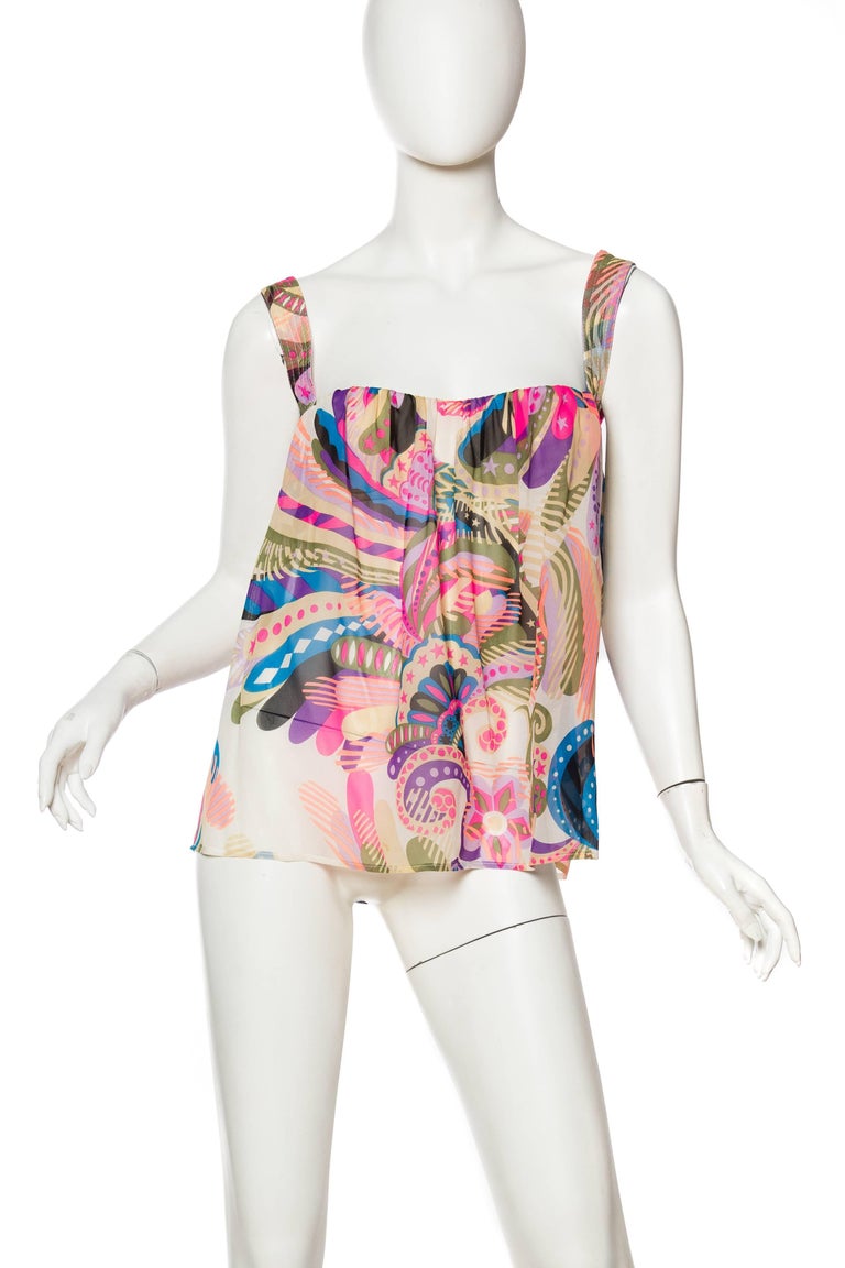 colorful versace bra top green and pink