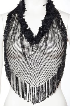Victorian Beaded Net Capelet