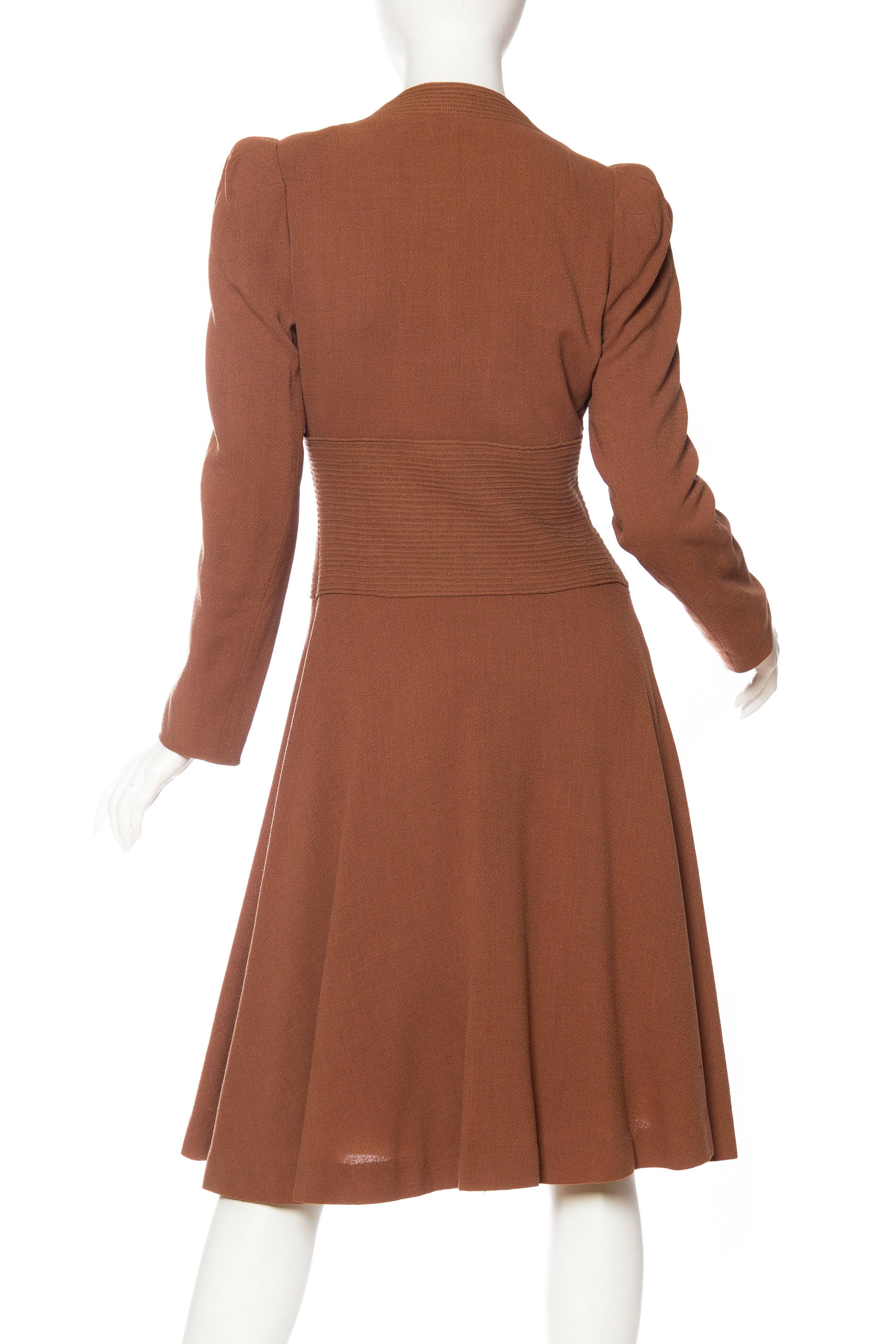 1930s Biba Style Wool Coat  2
