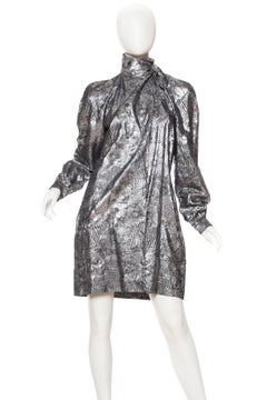 Krizia Safari Animal Lamé Jacquard Jacket, 1980s