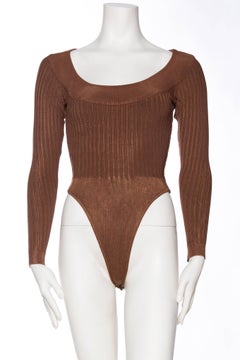 Alaia Dark Nude Body Suit