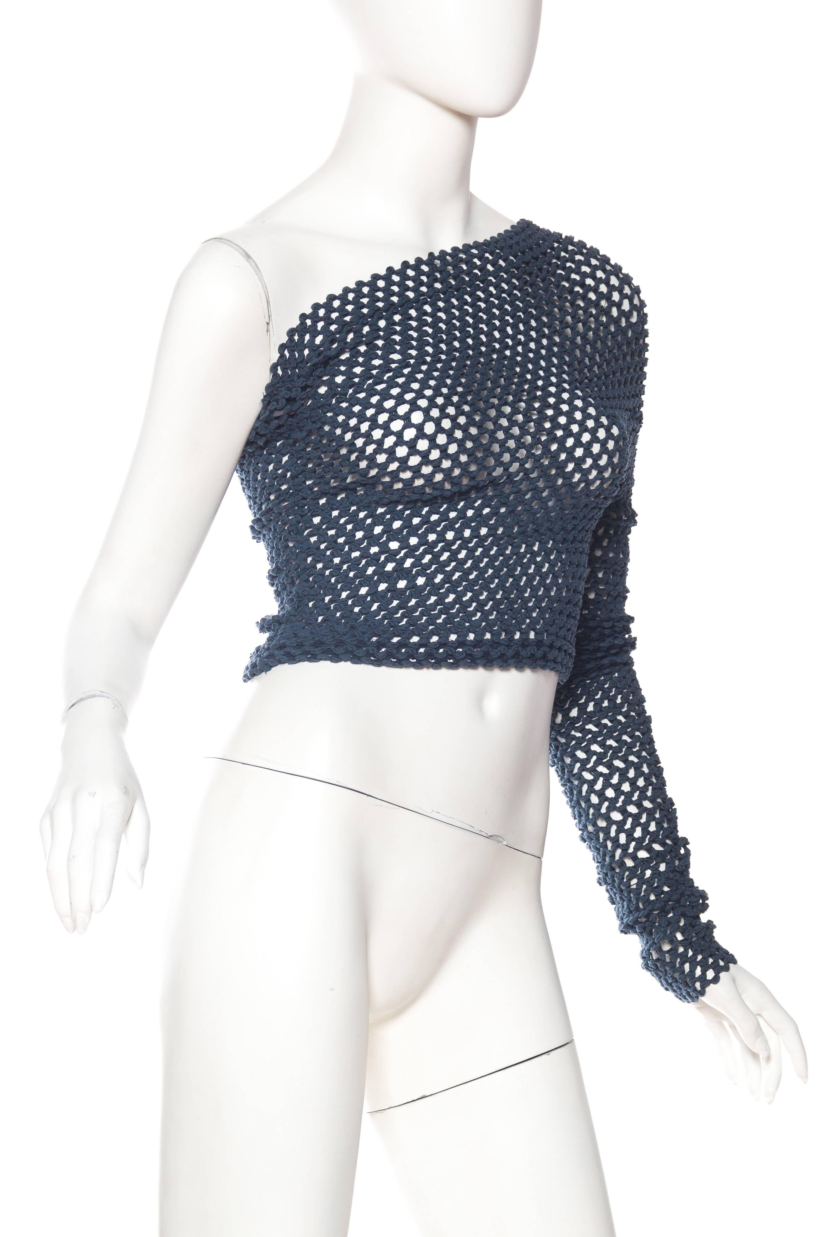 1990s Sheer Net Romeo Gigli Top In Excellent Condition In New York, NY