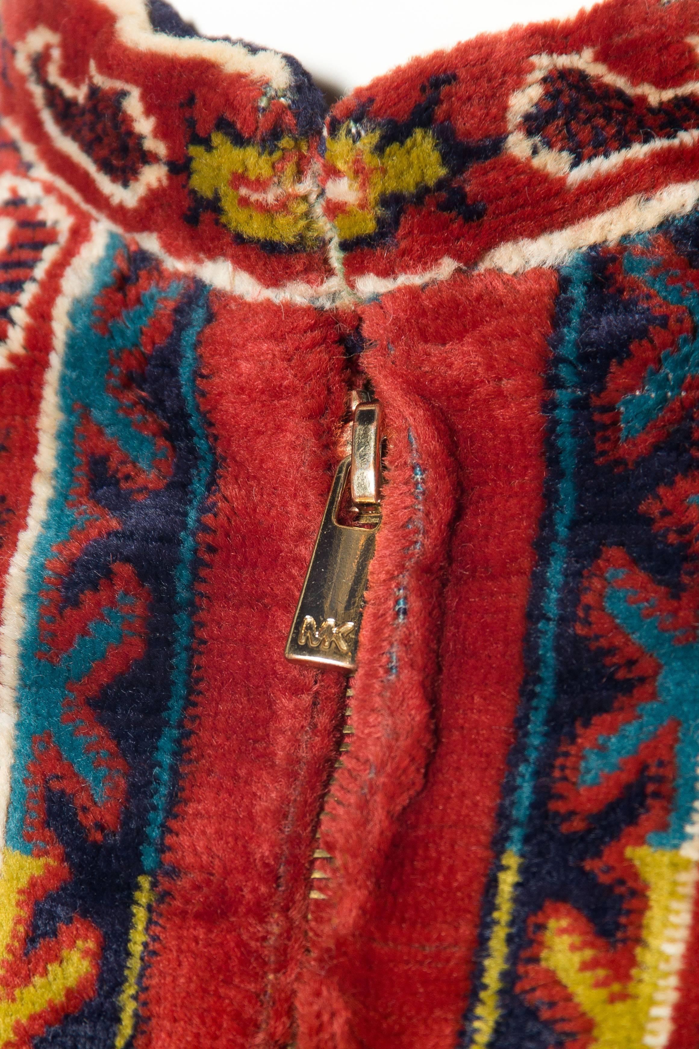 1970s Adele Simpson Carpet Coat 3