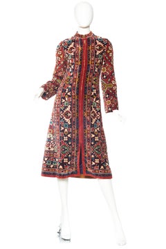 1970er Adele Simpson Teppichmantel