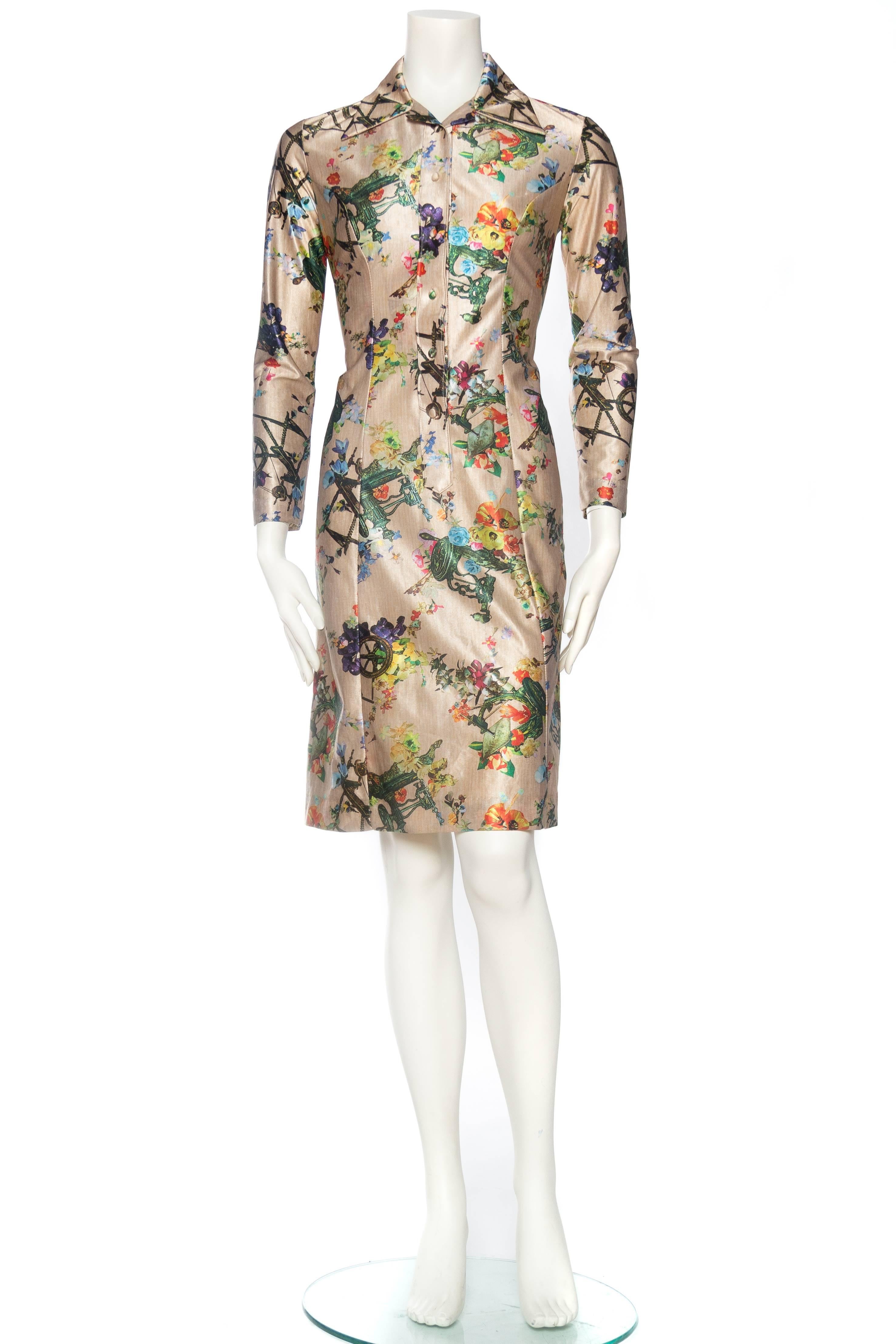 1970s Lanvin Printed Dress