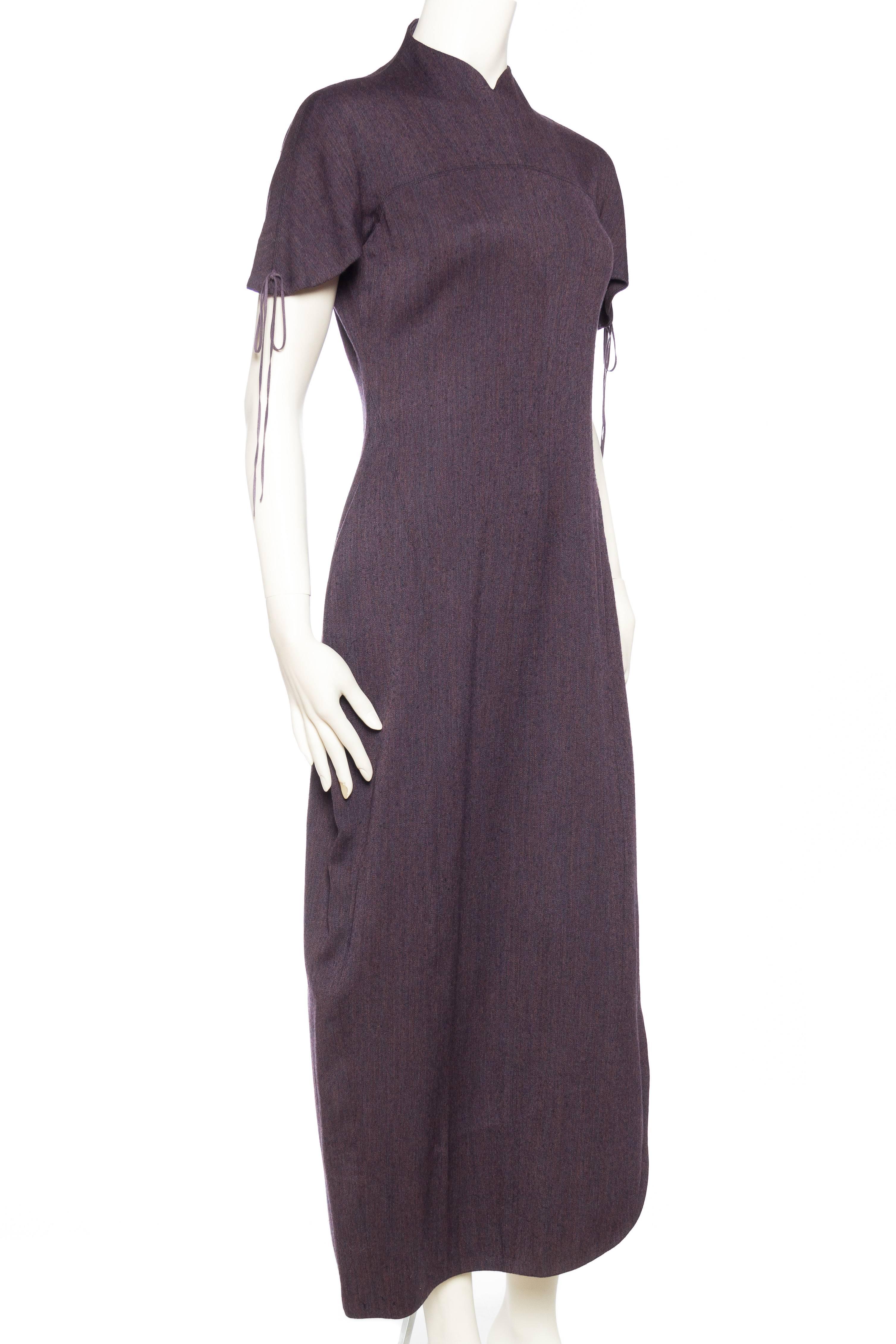 Minimalist Dress with High Slit, 1980s  In Excellent Condition In New York, NY