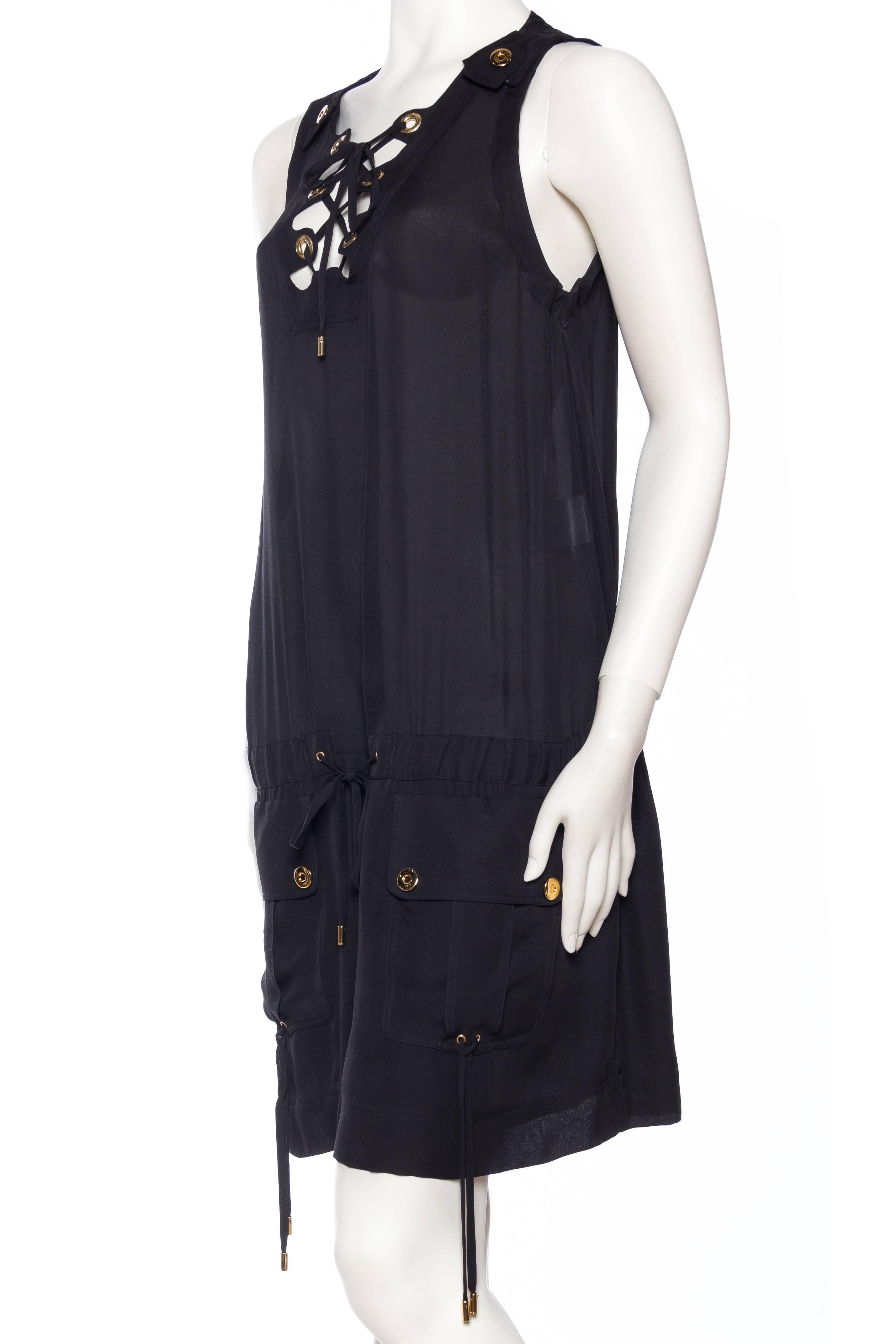 Women's Gucci Safari Style Chiffon Dress