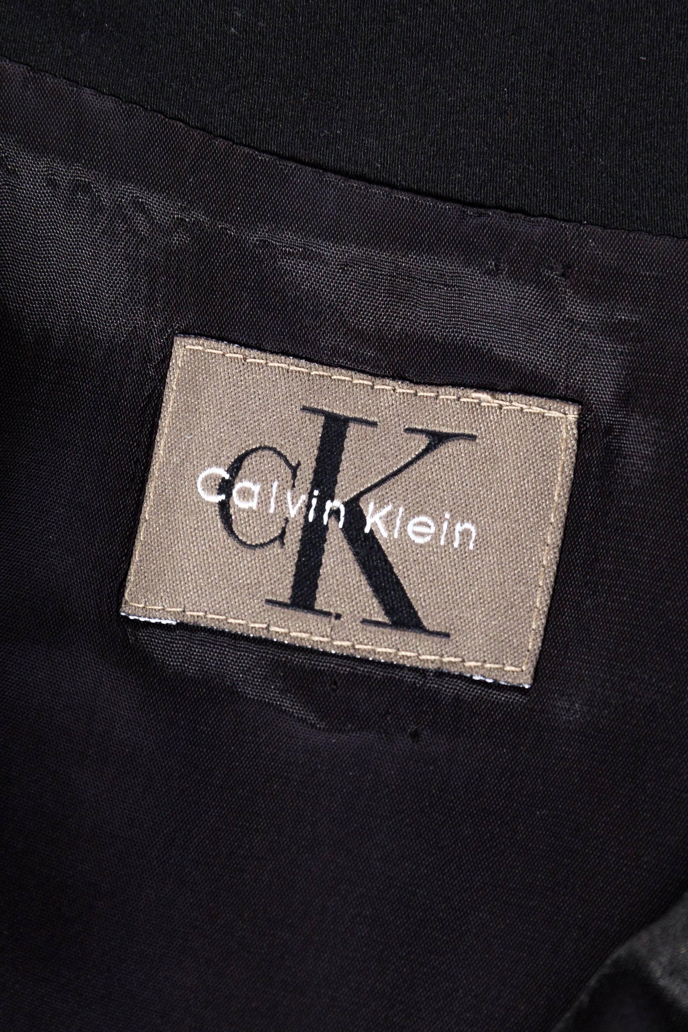1990s CK Calvin Klein Tuxedo Vest Dress 3