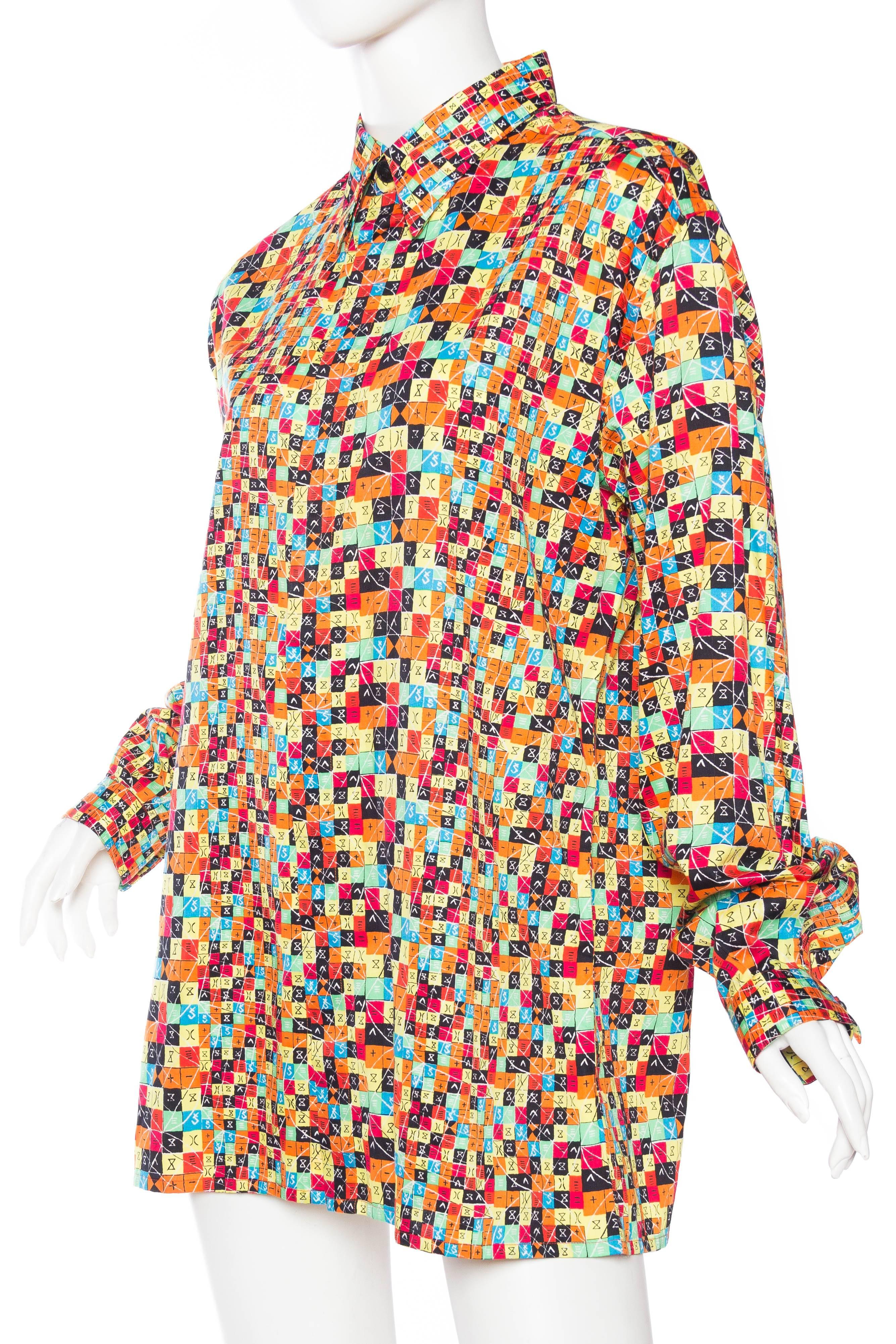 1990S GIANNI VERSACE Multicolore Cotone Stampato 