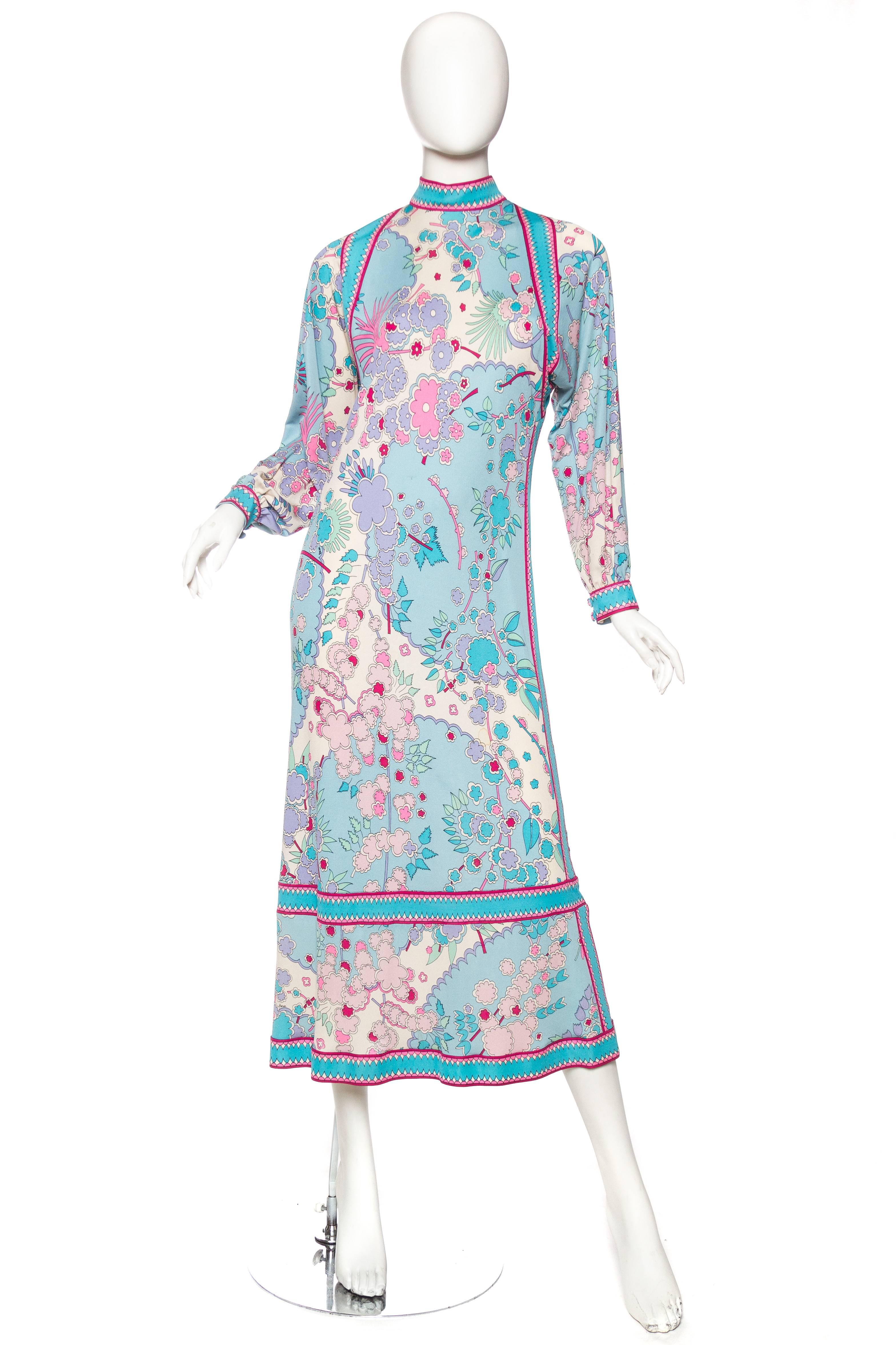 1970s Bessi Silk Jersey Dress