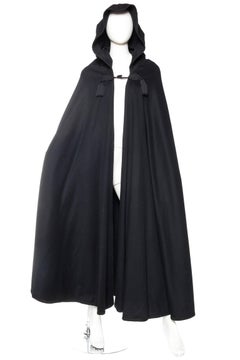 Yves Saint Laurent YSL Rive Gauche Cape with Hood, 1970s