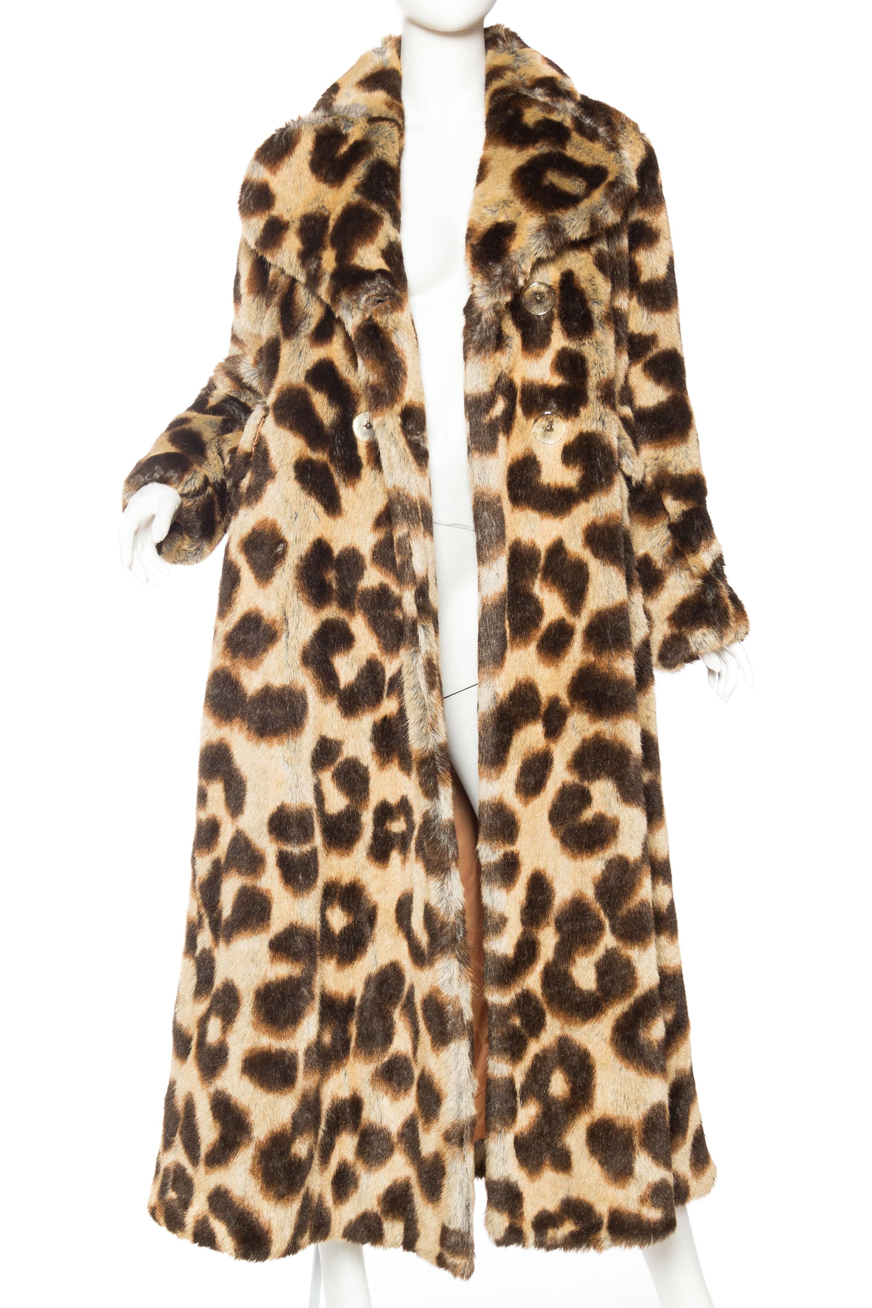 Vivienne Westwood Lush Faux Leopard Coat Tagged UK size 14 fits American size 4-6
