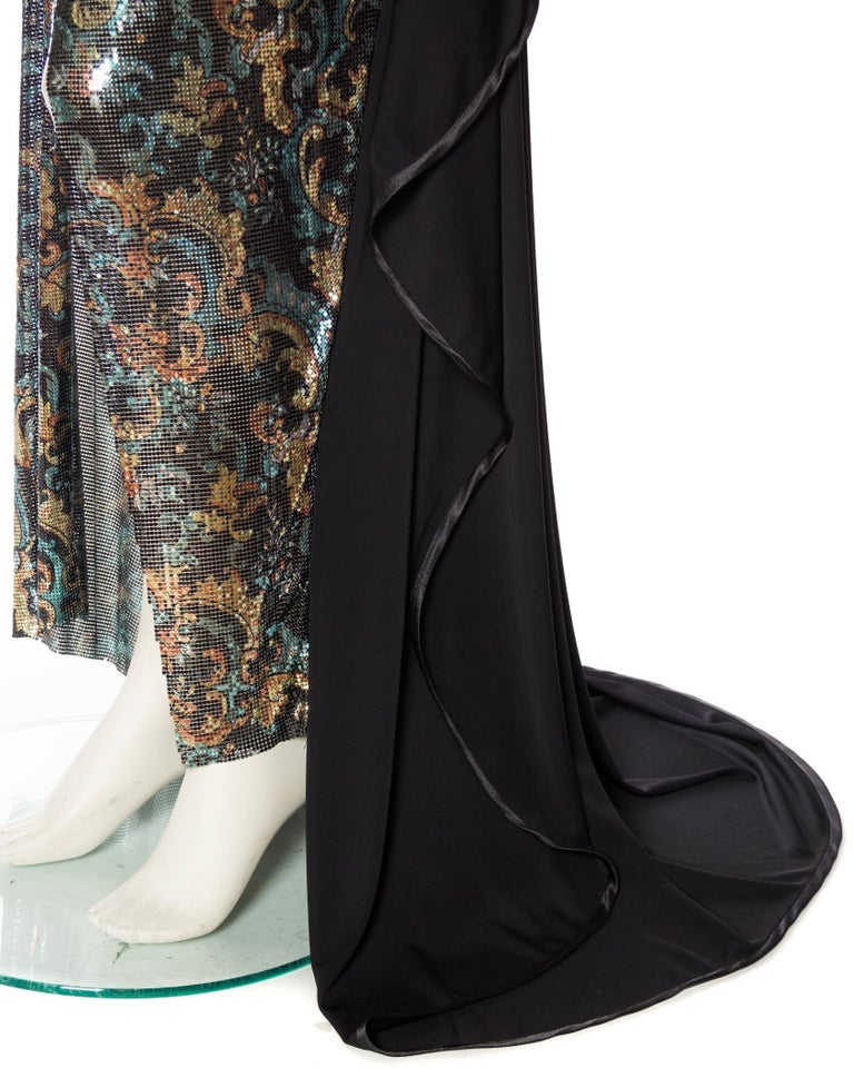 Draped Backless Gown | Black
