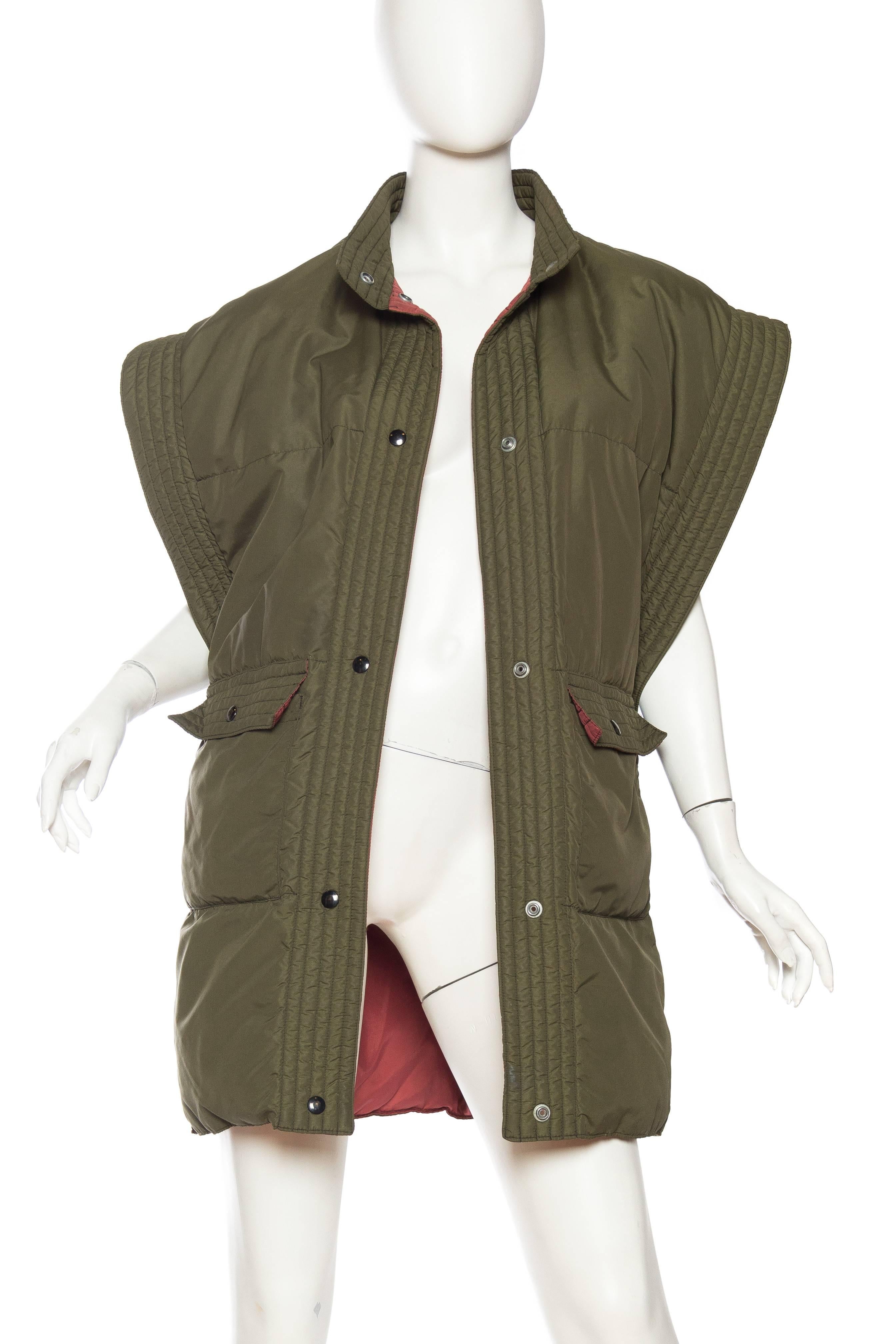 Women's or Men's Bill Blass Military Style Puffer Vest 