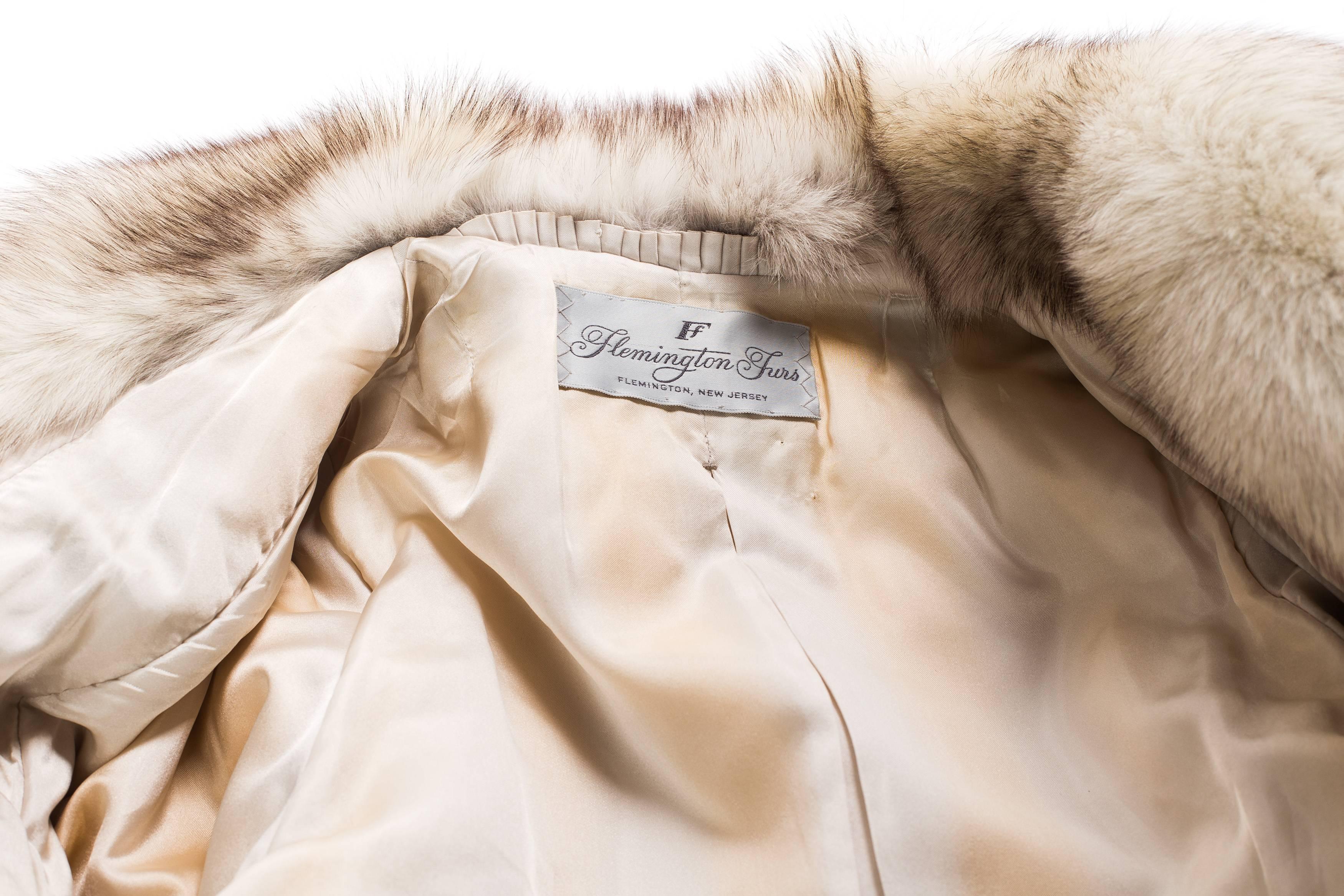 1980S Silver Fox Fur Coat 4