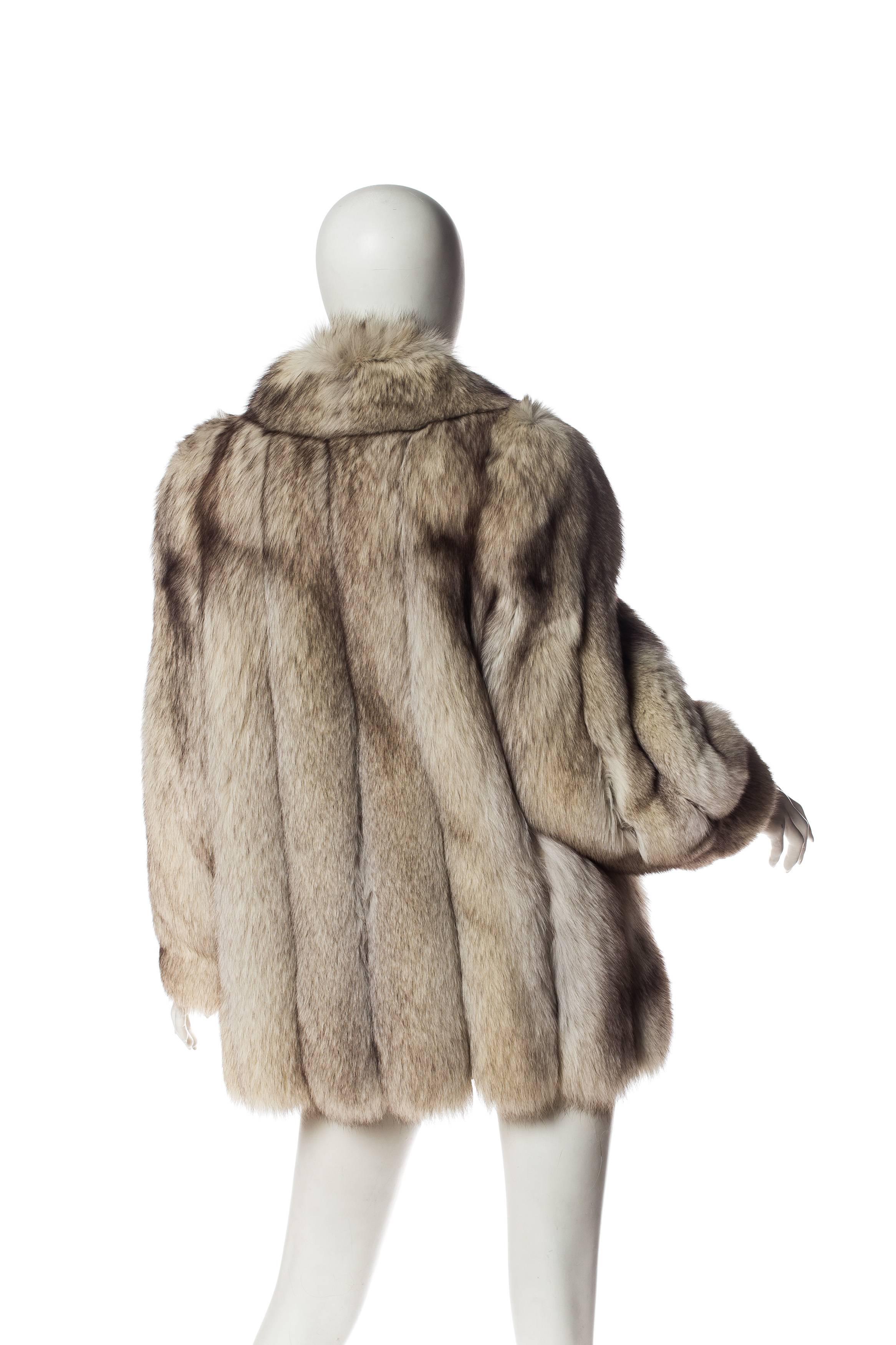 Women's 1980S Silver Fox Fur Coat