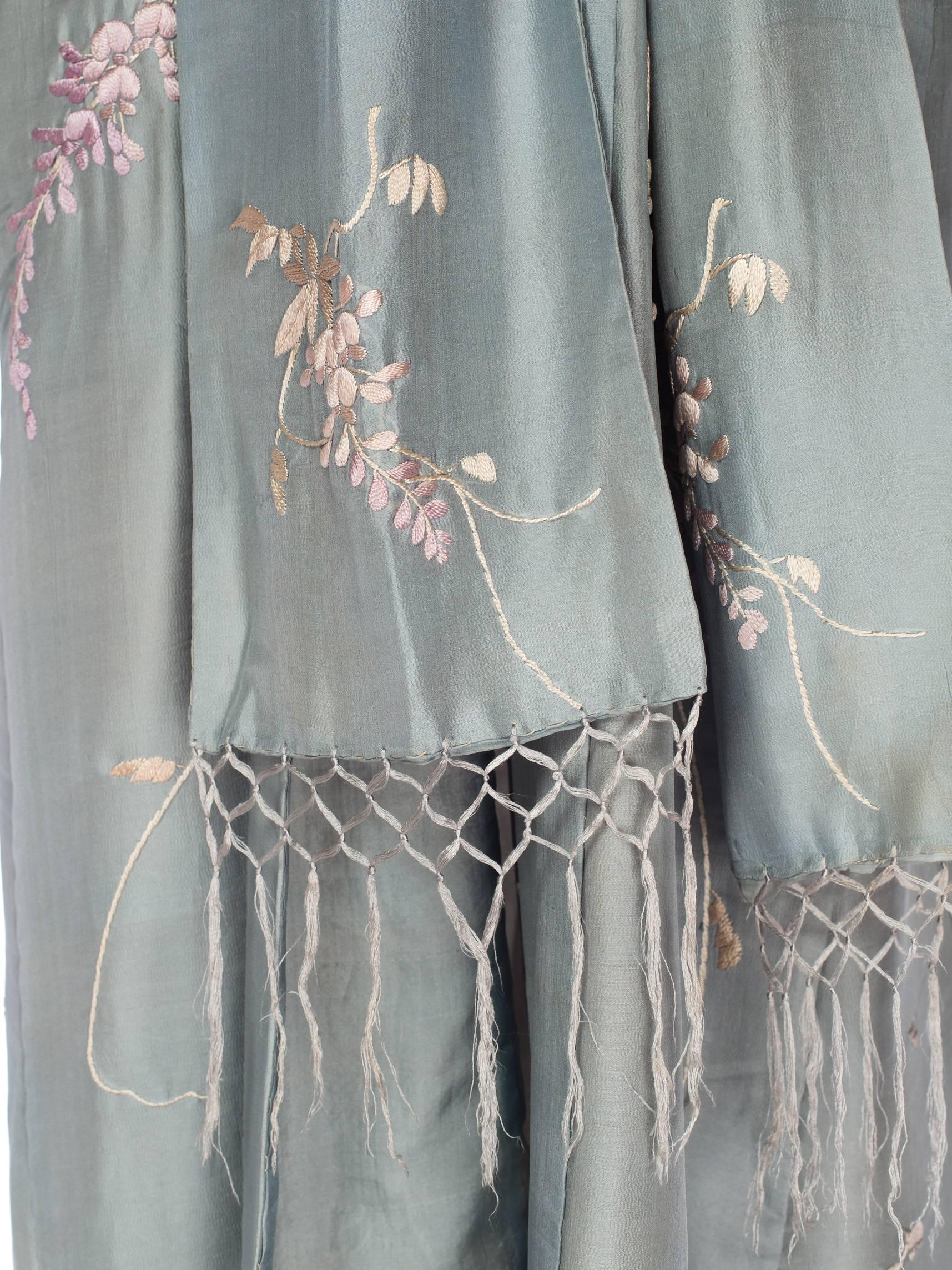 Edwardian Hand-Embroidered Kimono 5