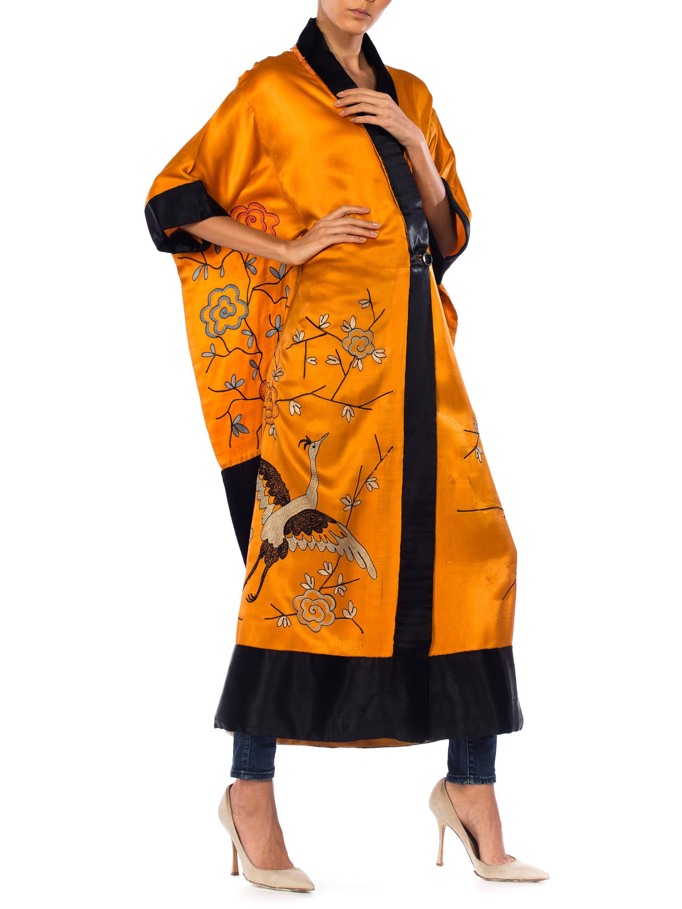 Art Deco Embroidered Japanese Kimono As Is 1