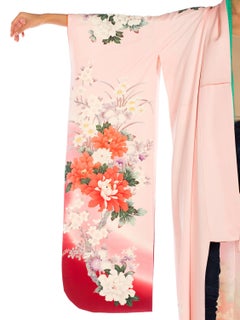 Silk Rare Hand-Painted Japanese Kimono