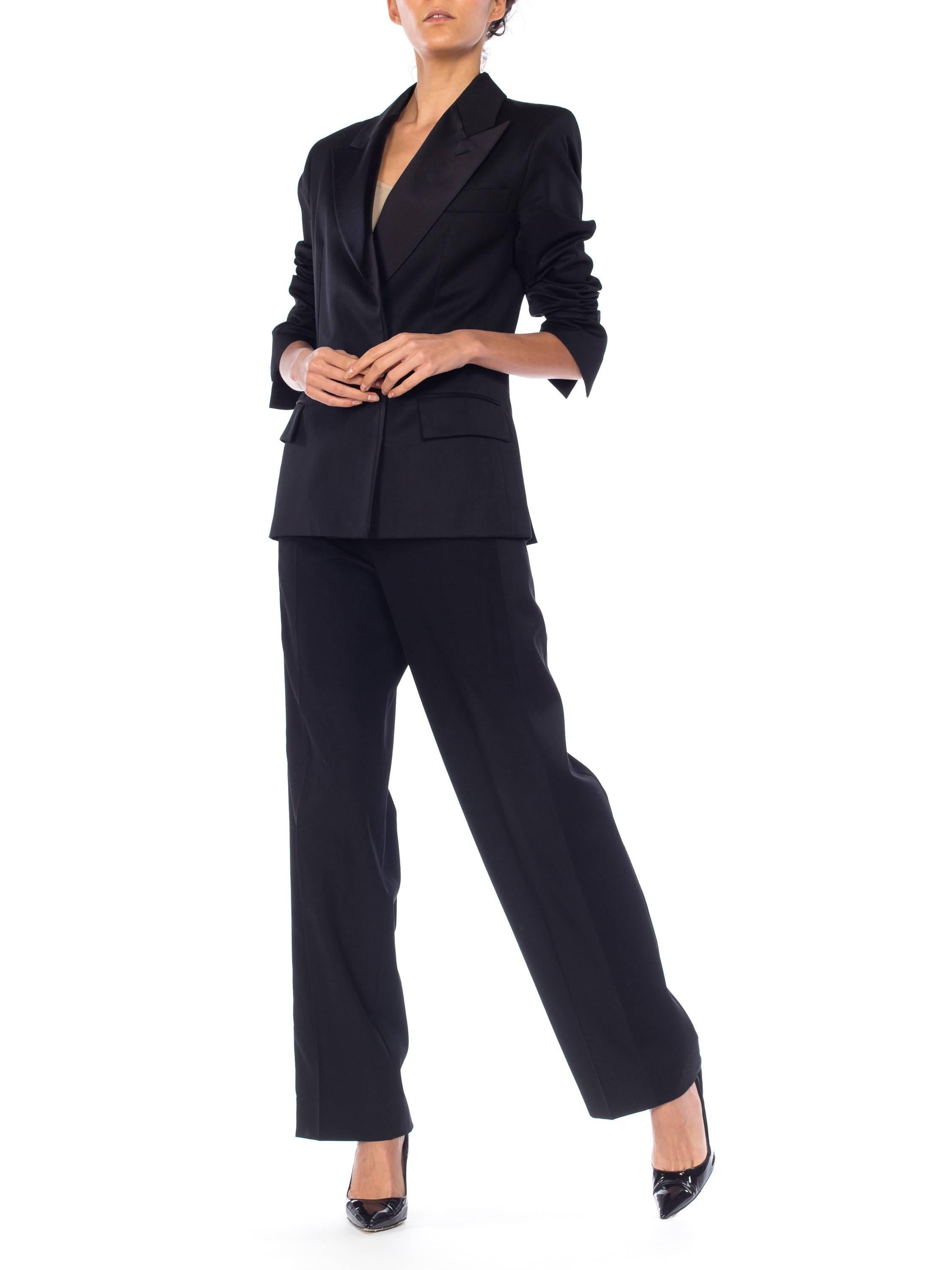 Black Yves Saint Laurent YSL Le Smoking Tuxedo
