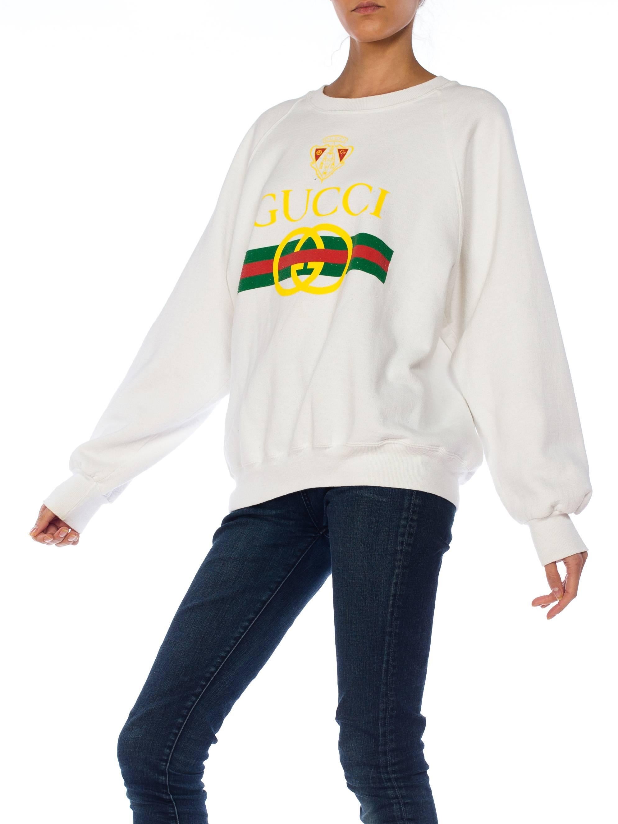 Trendy and Fake Gucci bootleg 80s rare Sweatshirt