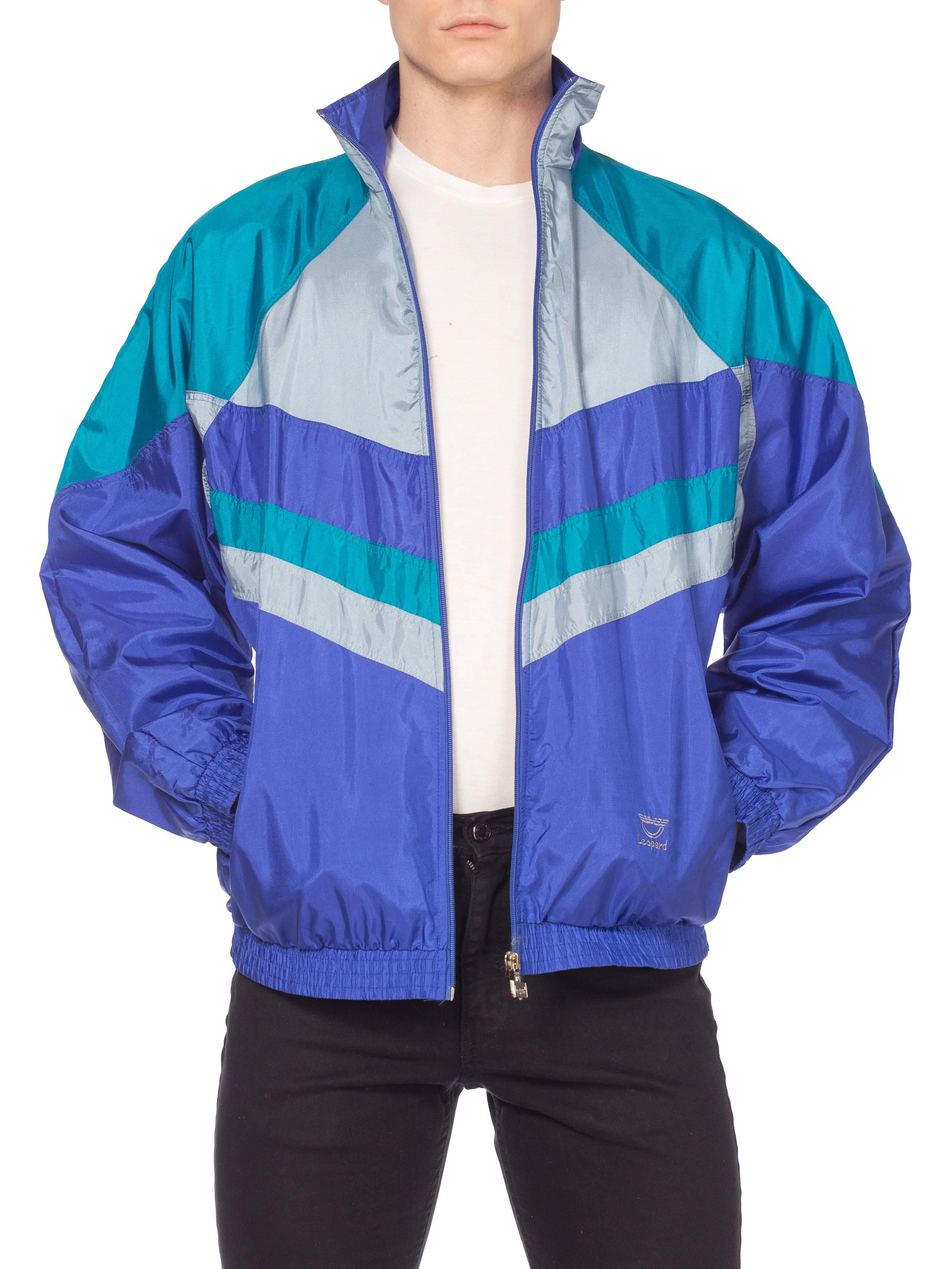 1980s 1990s Mens Nylon Sportswear Jacket