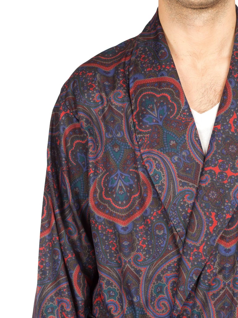 Mens Christian Dior Paisley Silk Robe at 1stDibs dior silk robe