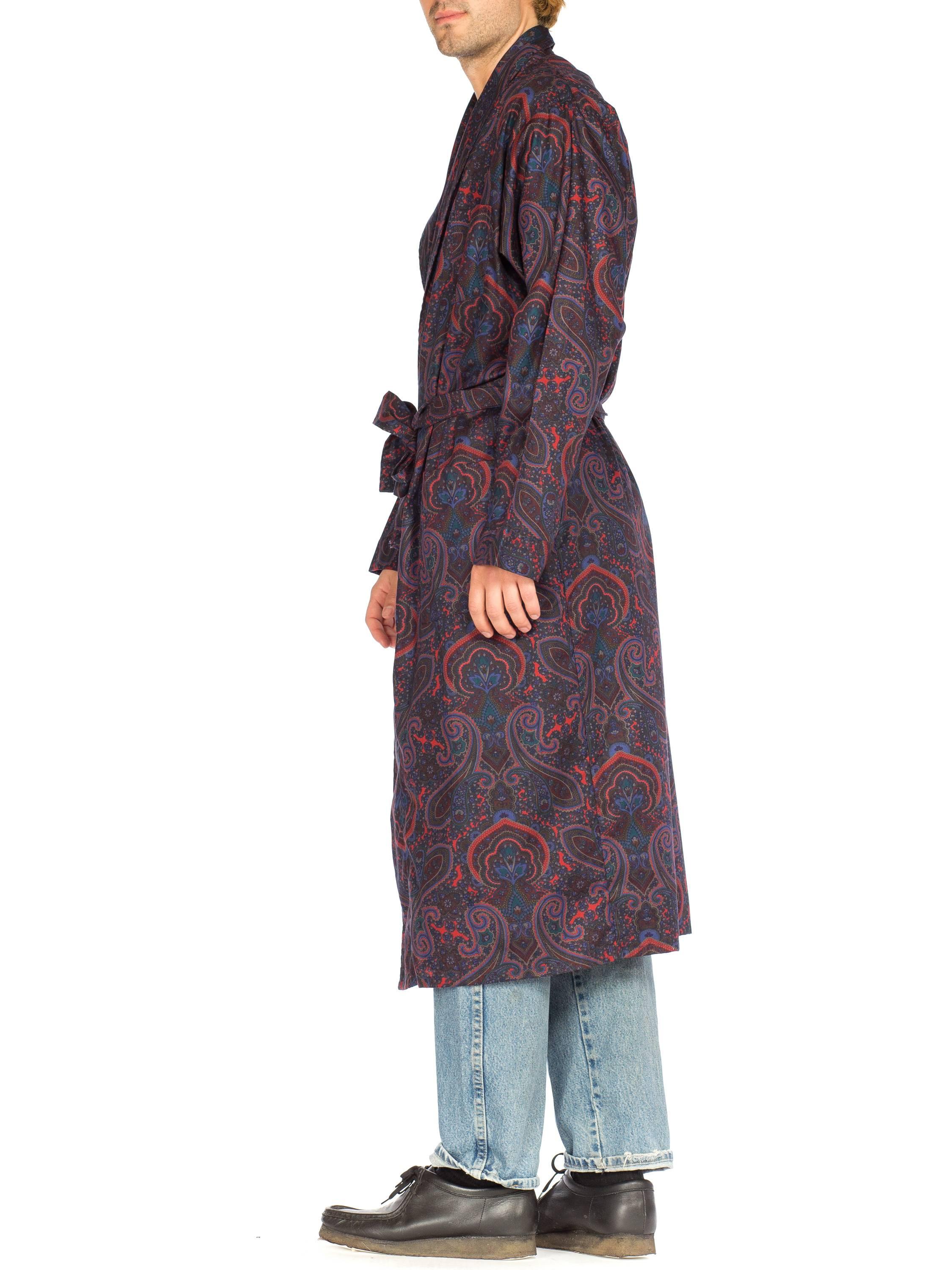 Men's Mens Christian Dior Paisley Silk Robe