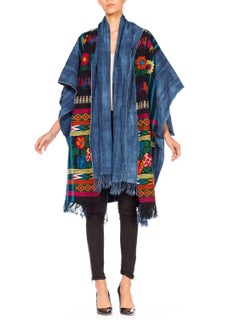 Morphew Indigo Collection Guatemalan & African Ethnic Kimono Jacket