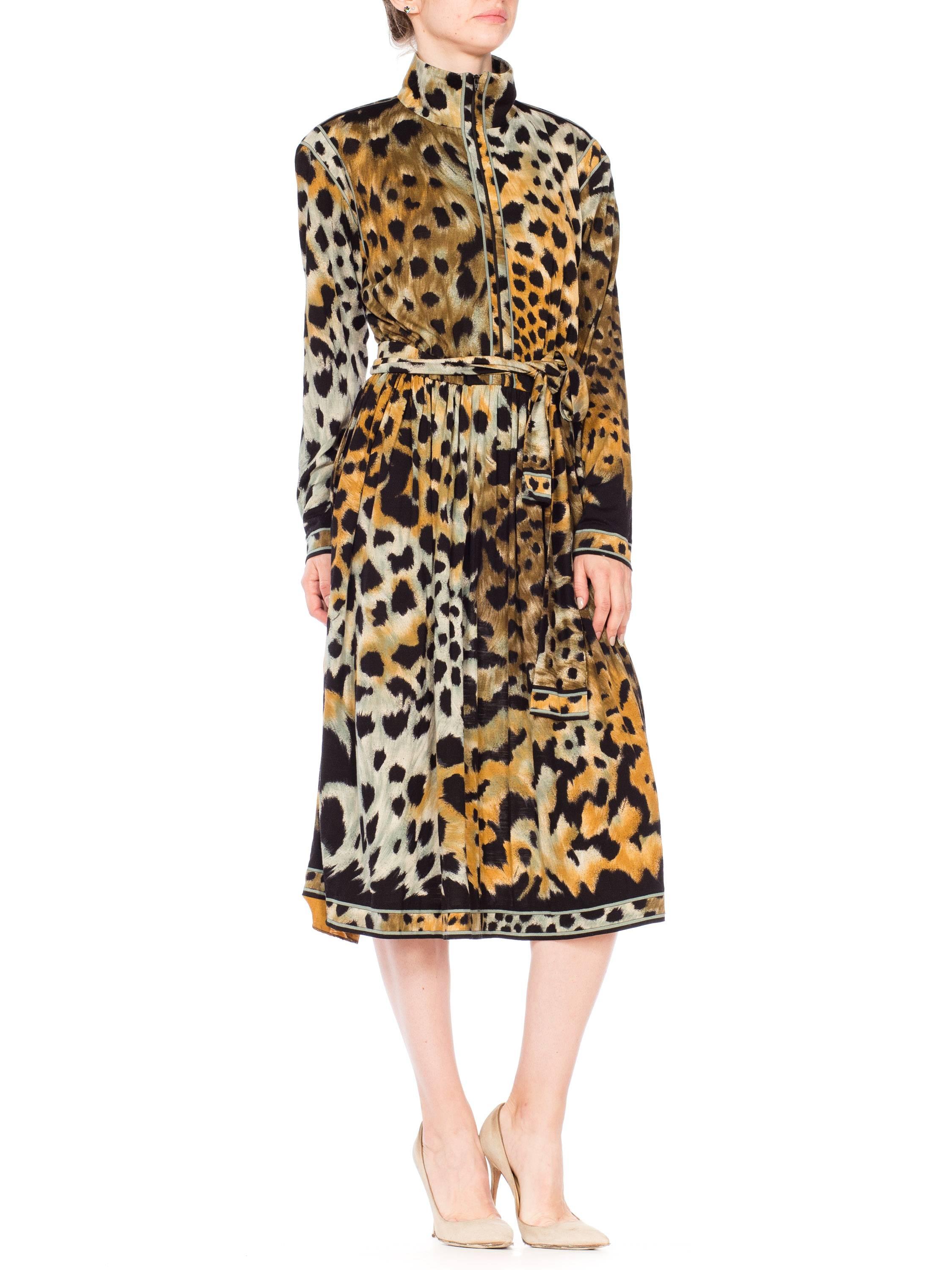 Women's Leopard Print Leonard French Jersey Dress