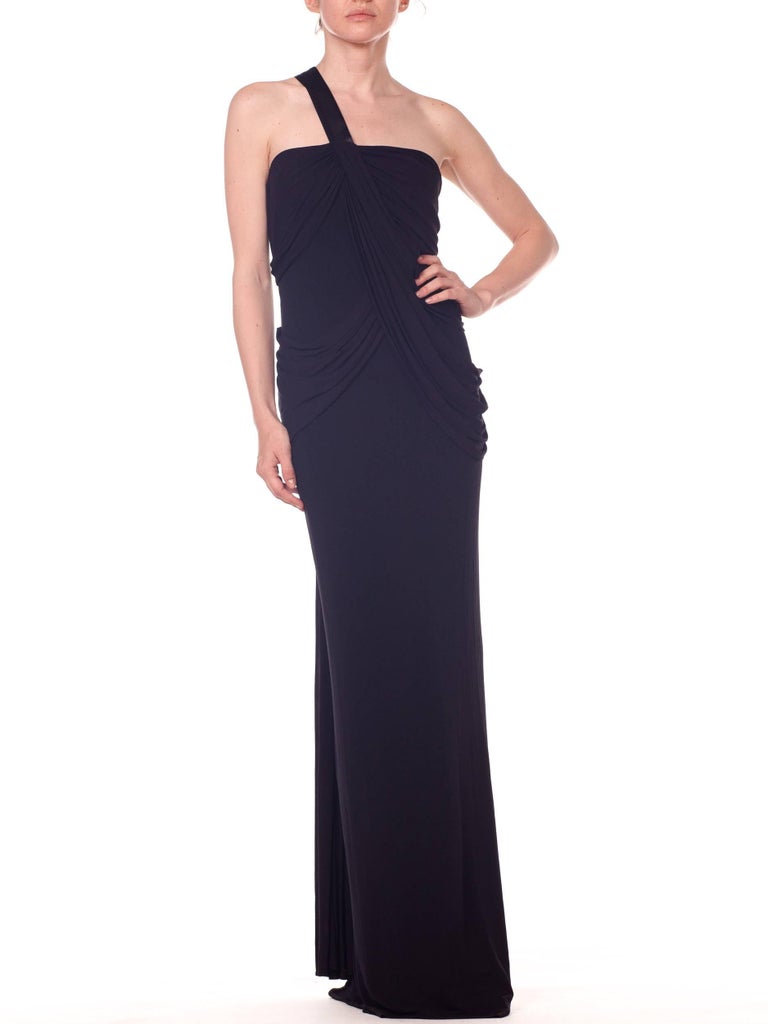 Robe Phillip Lim En Soie Noire Taille 6 - Drapée Asymétrique Sans Manches - Neuf Avec étiquette